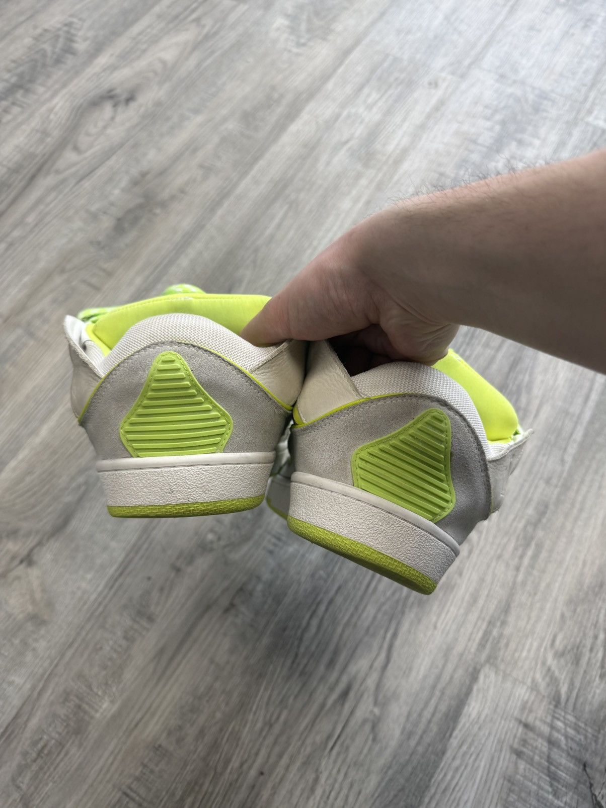 Lanvin Lanvin Curb Sneakers - White/Fluo Yellow Size US 11 / EU 44 - 5 Thumbnail