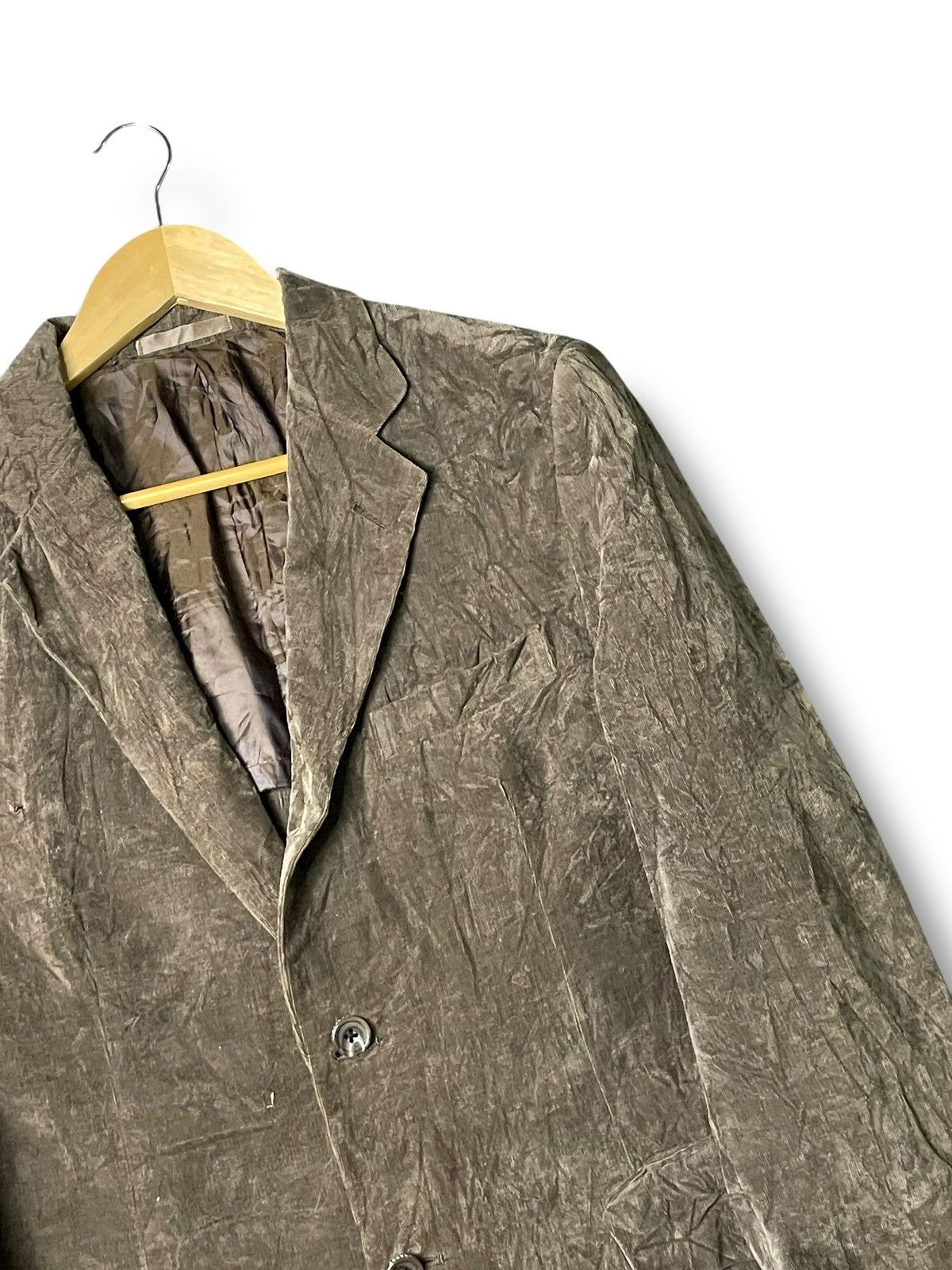 Burberry × Designer × Vintage Vintage Burberry Velvet Corduroy Blazer (67) Size US XS / EU 42 / 0 - 2 Thumbnail