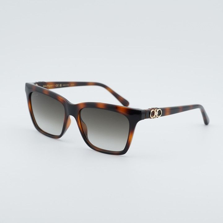 Salvatore Ferragamo Salvatore Ferragamo SF1027S 214 Sunglasses Havana Square Size ONE SIZE - 1 Thumbnail