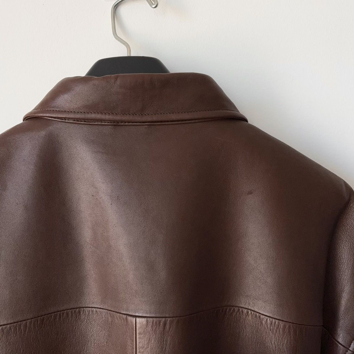 Polo Ralph Lauren Vintage 100% Leather Jacket Brown Buttery Soft Lamb Size US XXL / EU 58 / 5 - 11 Thumbnail