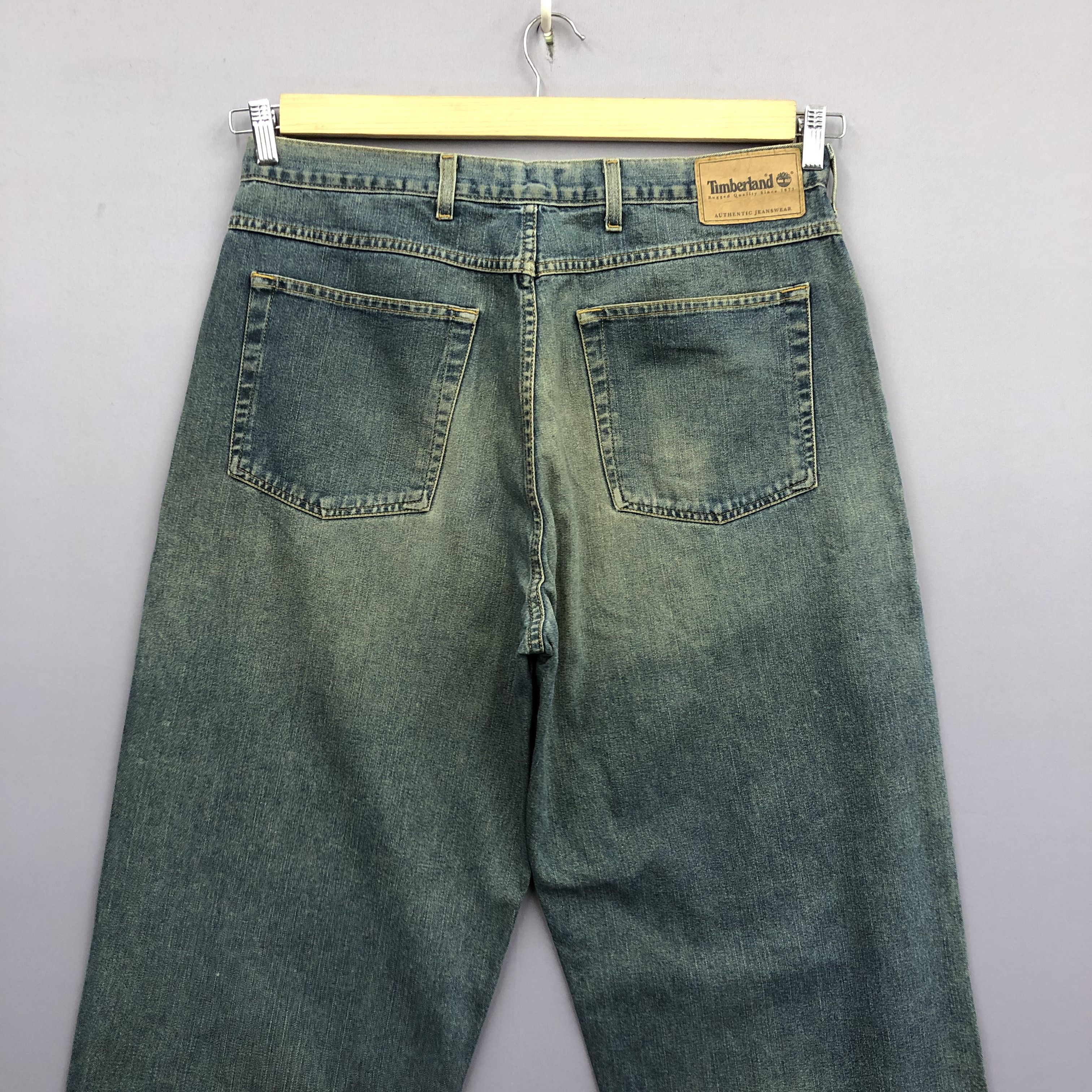 Jean Vintage Timberland Baggy Jeans Faded Loose Denim Size US 36 / EU 52 - 4 Thumbnail