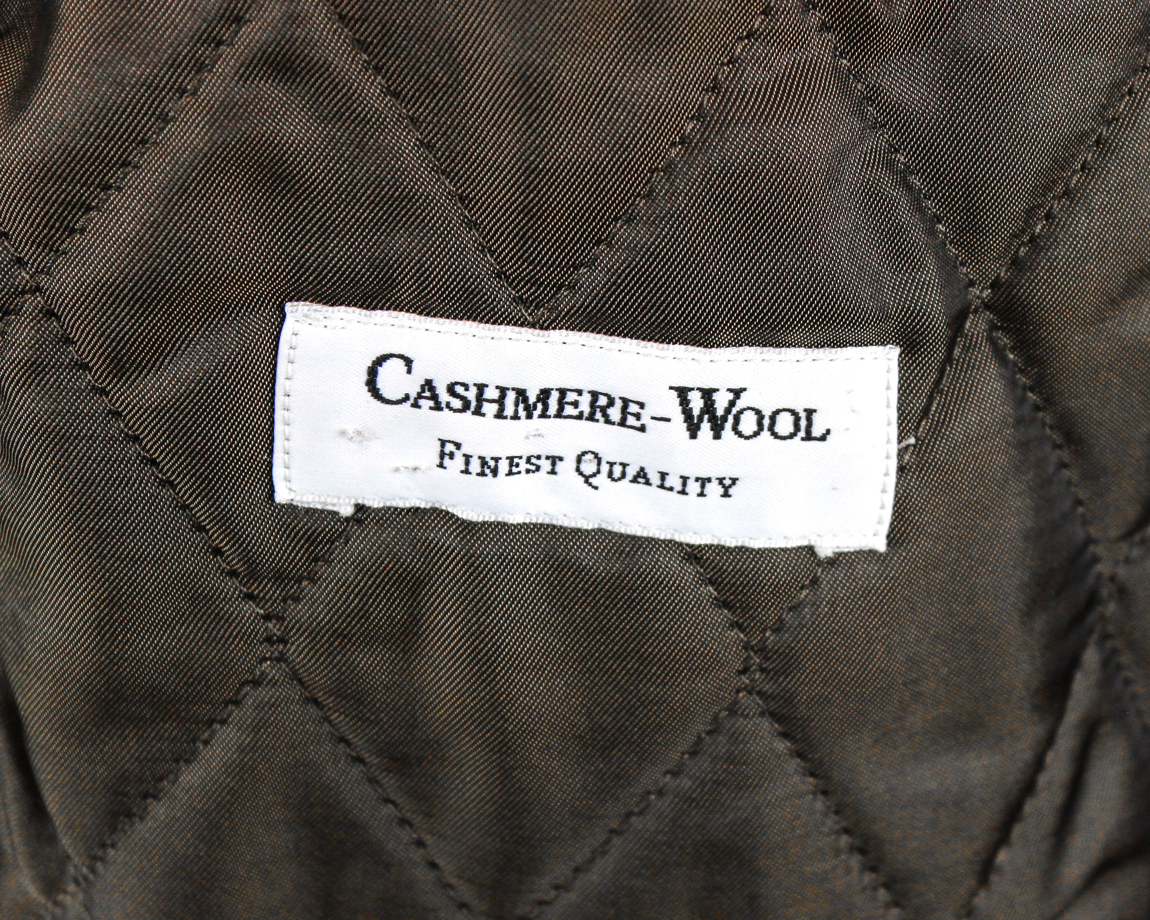 Vintage Malenkow Men L Wool Cashmere Jacket Pea Coat EU 52 Winter Size US L / EU 52-54 / 3 - 7 Thumbnail