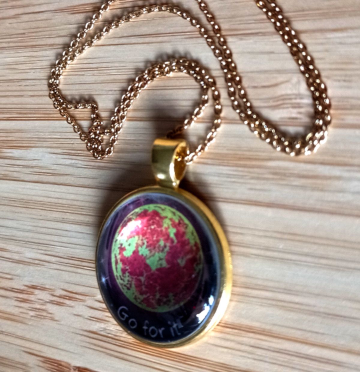 Hysteric Glamour × Japanese Brand × Vintage Punk Tiny Planet Sun Stainless Steel Gold Necklace Unique Size ONE SIZE - 6 Thumbnail