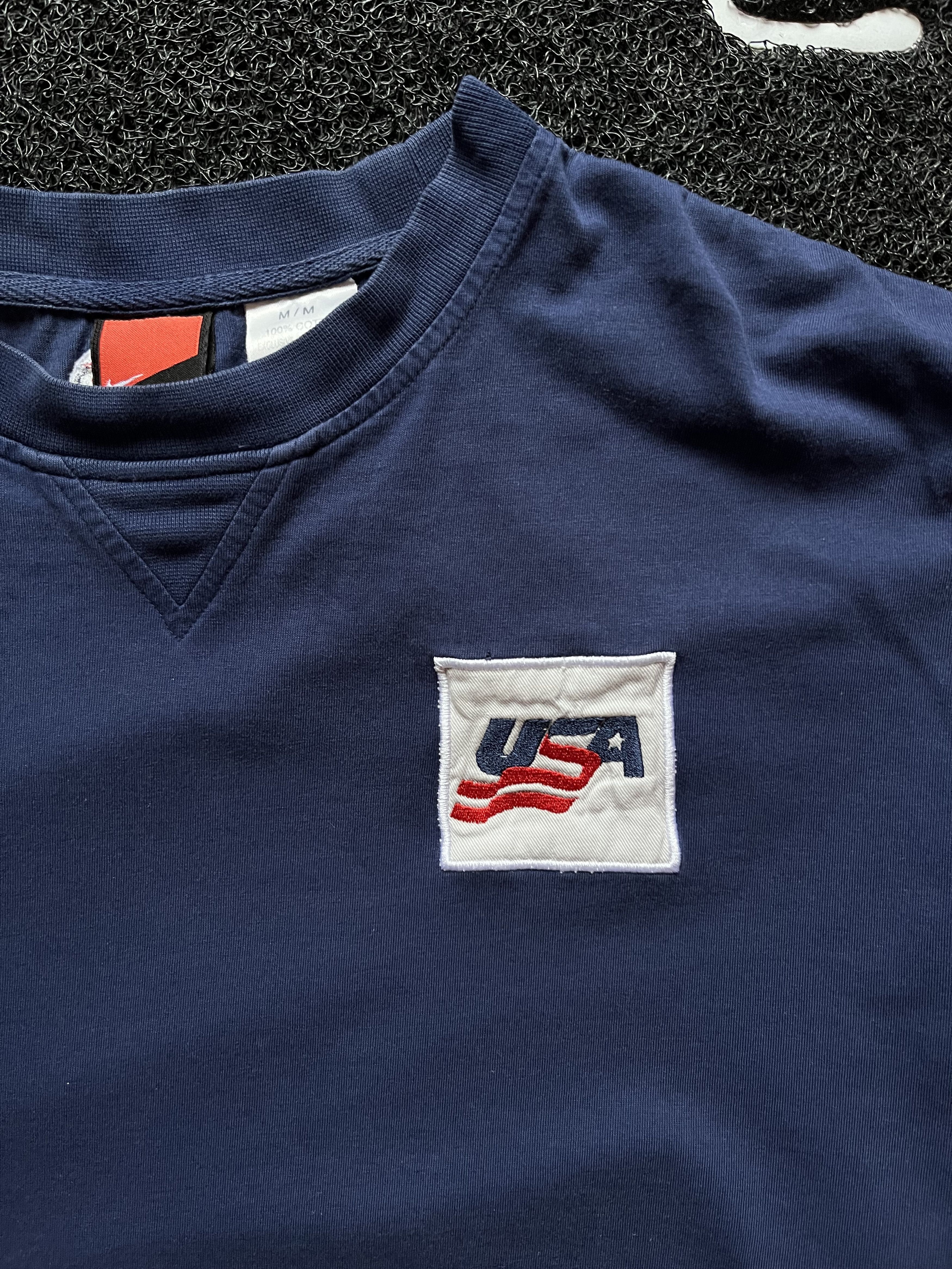 Nike Vintage Nike USA Hockey 90's IIHF Blue Longsleeve Tee Size US M / EU 48-50 / 2 - 3 Thumbnail