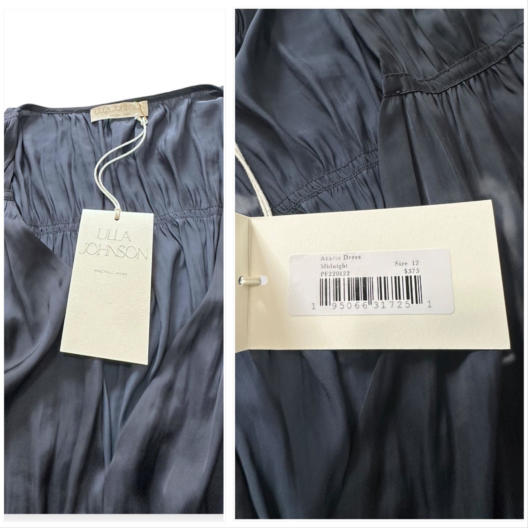 Ulla Johnson Ulla Johnson Azaria Dress Midnight Plissé Satin Mini Size 12 Size XL / US 12-14 / IT 48-50 - 4 Thumbnail