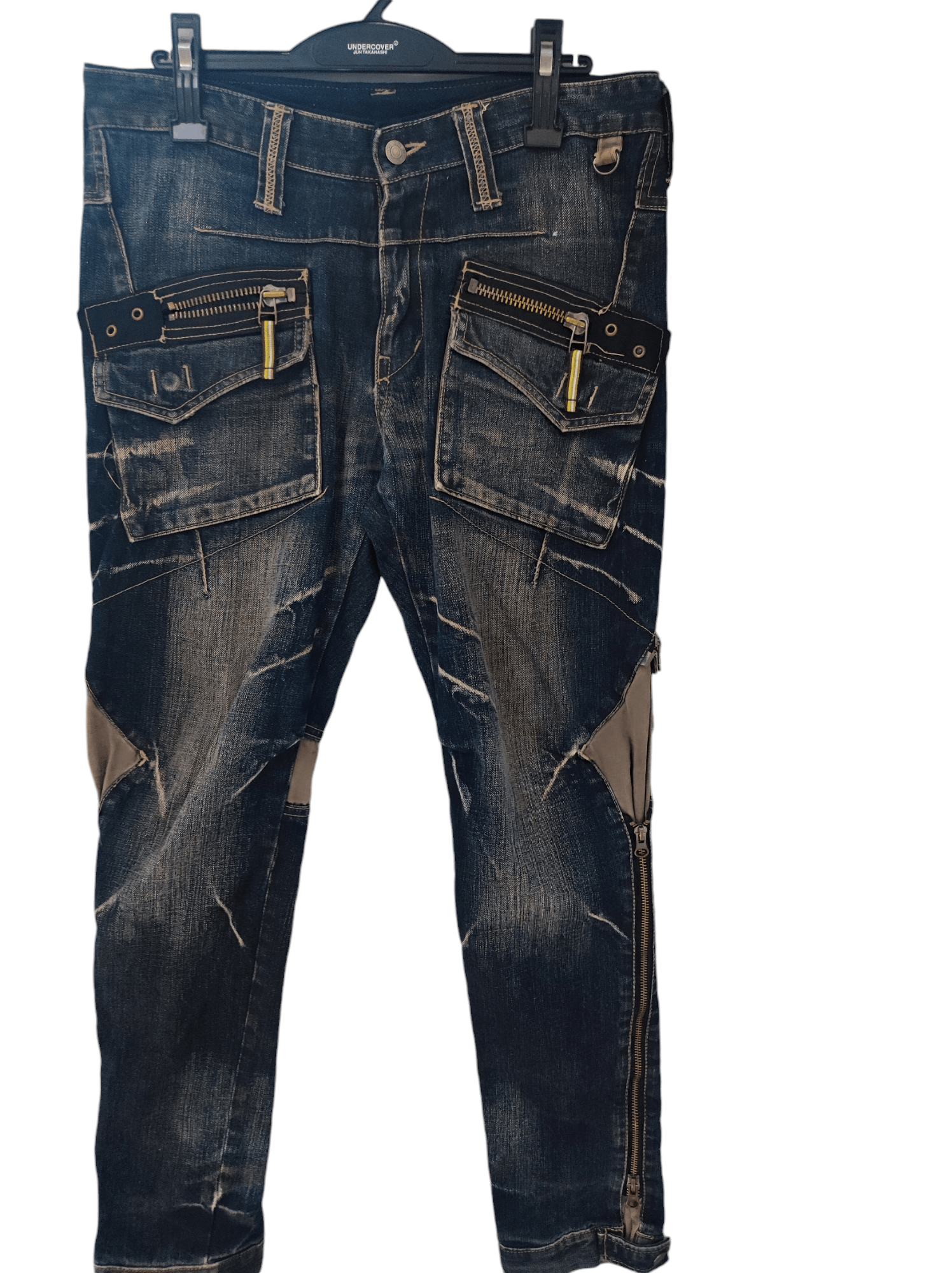 If Six Was Nine × Le Grande Bleu (L.G.B.) × PPFM super rusty PPFM mud wash multipocket multizipper jeans W32 Size US 32 / EU 48 - 9 Thumbnail