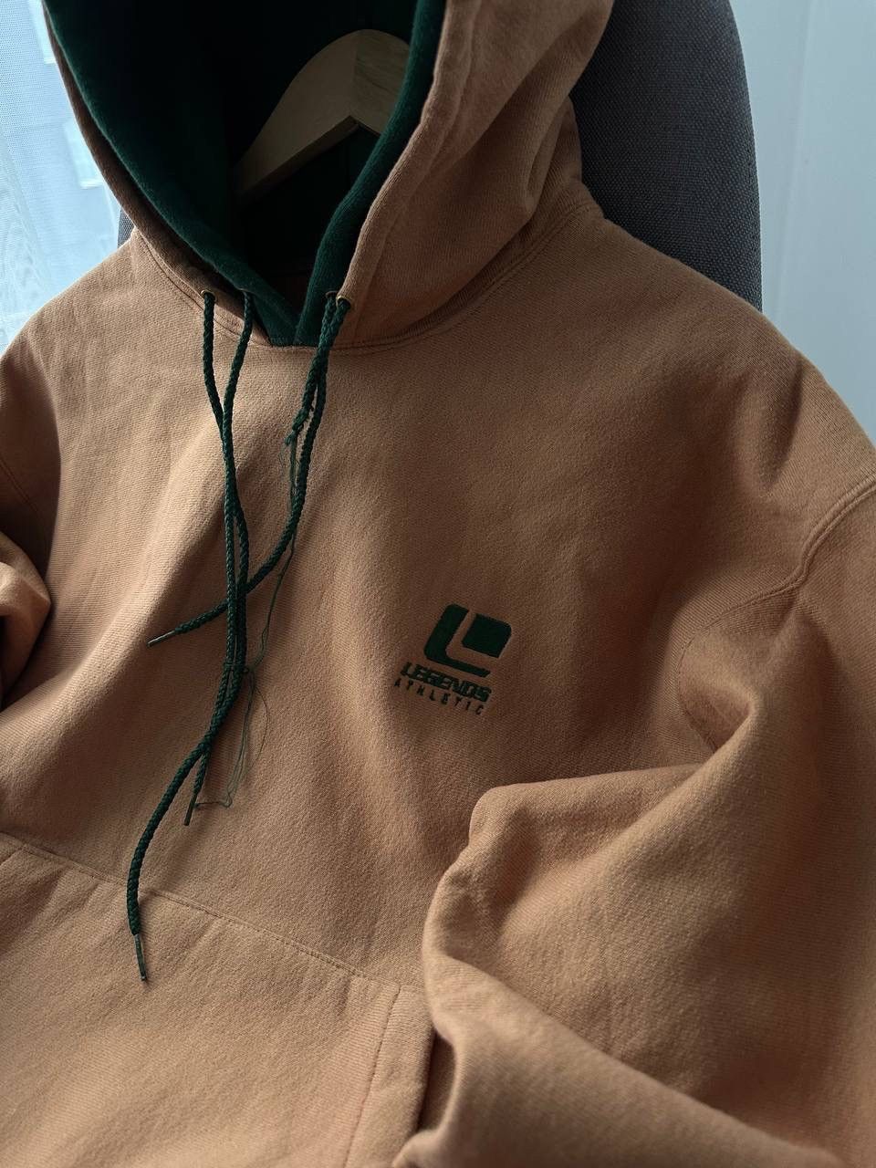 Japanese Brand × Vintage Vintage Legends Athletic Brown Japanese Skated Hoodie Size US M / EU 48-50 / 2 - 20 Thumbnail