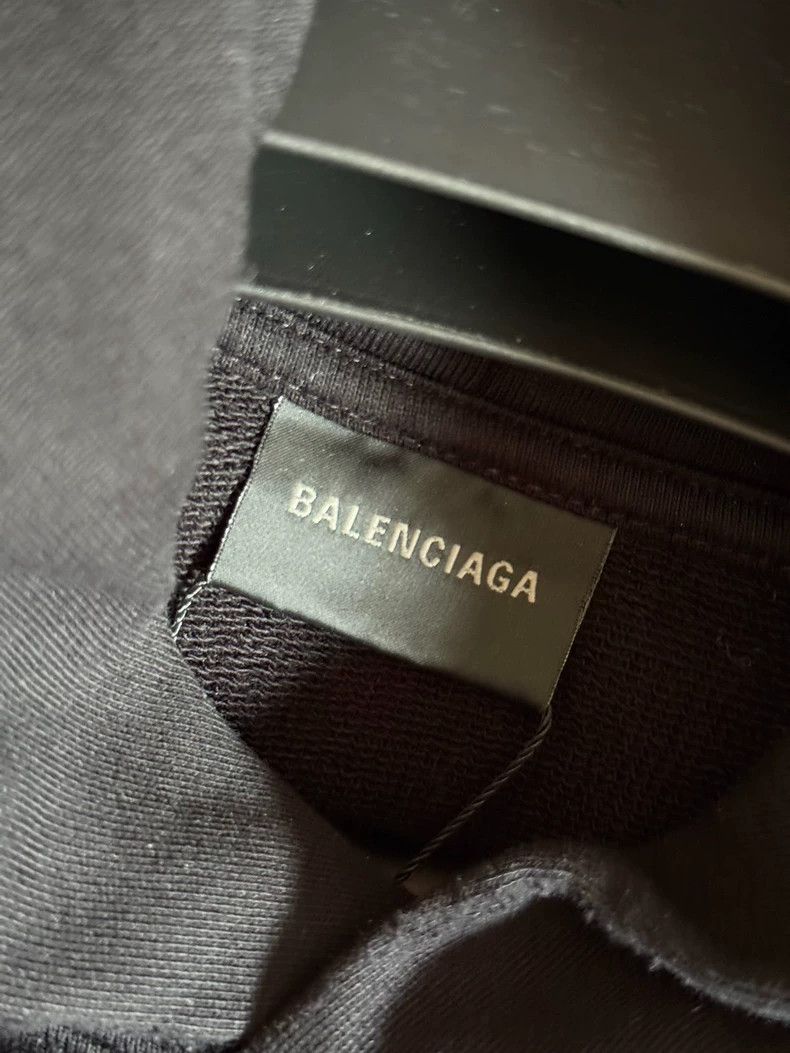 Balenciaga Balenciaga Dripping Graffiti Hooded Sweatshirt, Black Size US XL / EU 56 / 4 - 3 Thumbnail