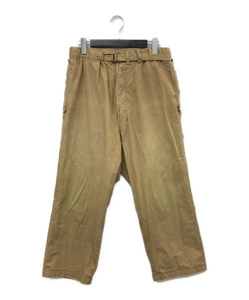 image of Yohji Yamamoto Pour Homme Belted Inside-Out Pants in Beige, Men's (Size 31)