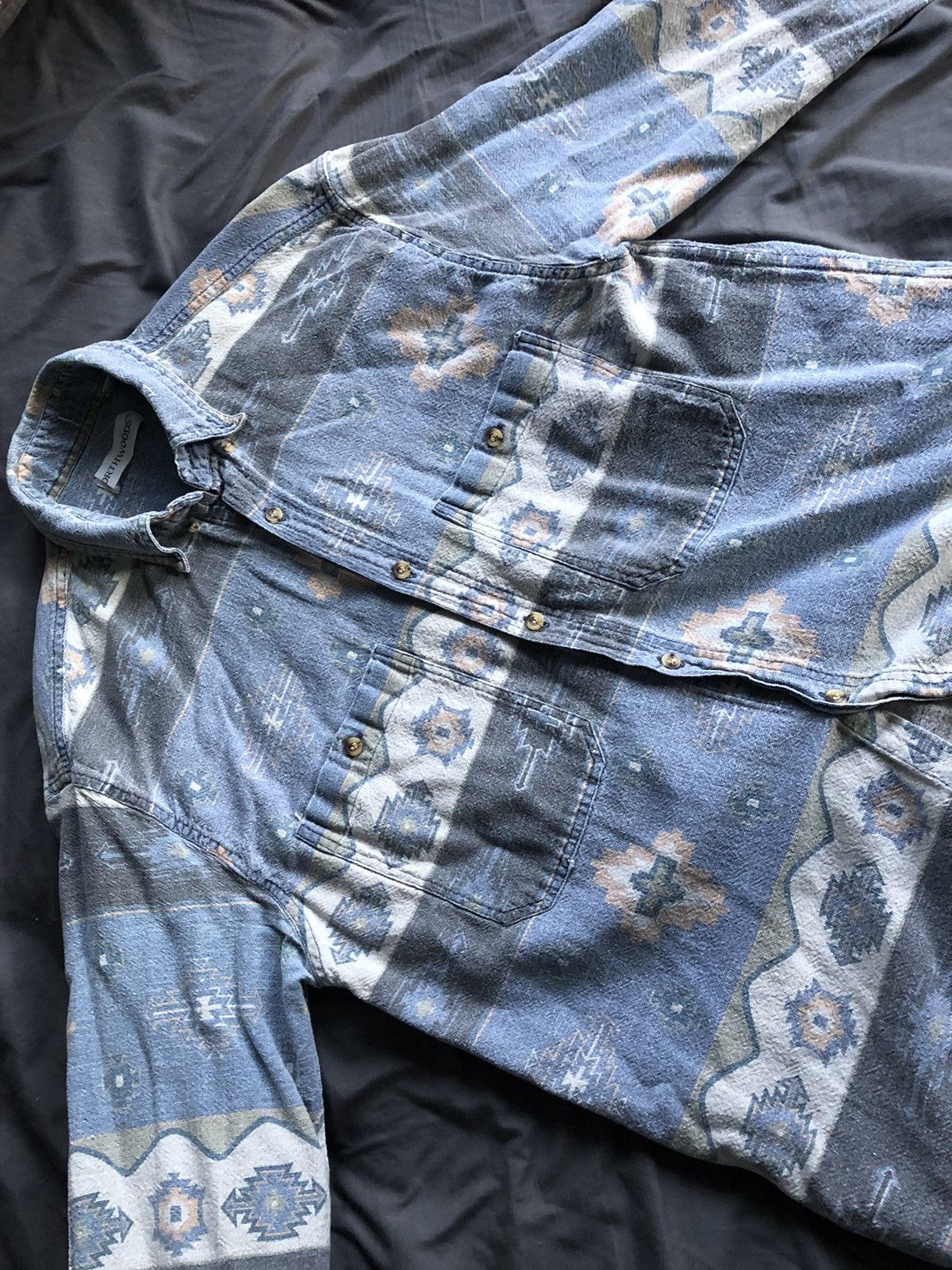Vintage VINTAGE NORTHWOODS AZTEC SOFT WASH BUTTON UP Size US M / EU 48-50 / 2 - 5 Thumbnail