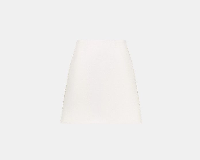 Dior o1w1db10225 411J67P1 Miniskirt in White Size 27" / US 4 / IT 40 - 1 Thumbnail