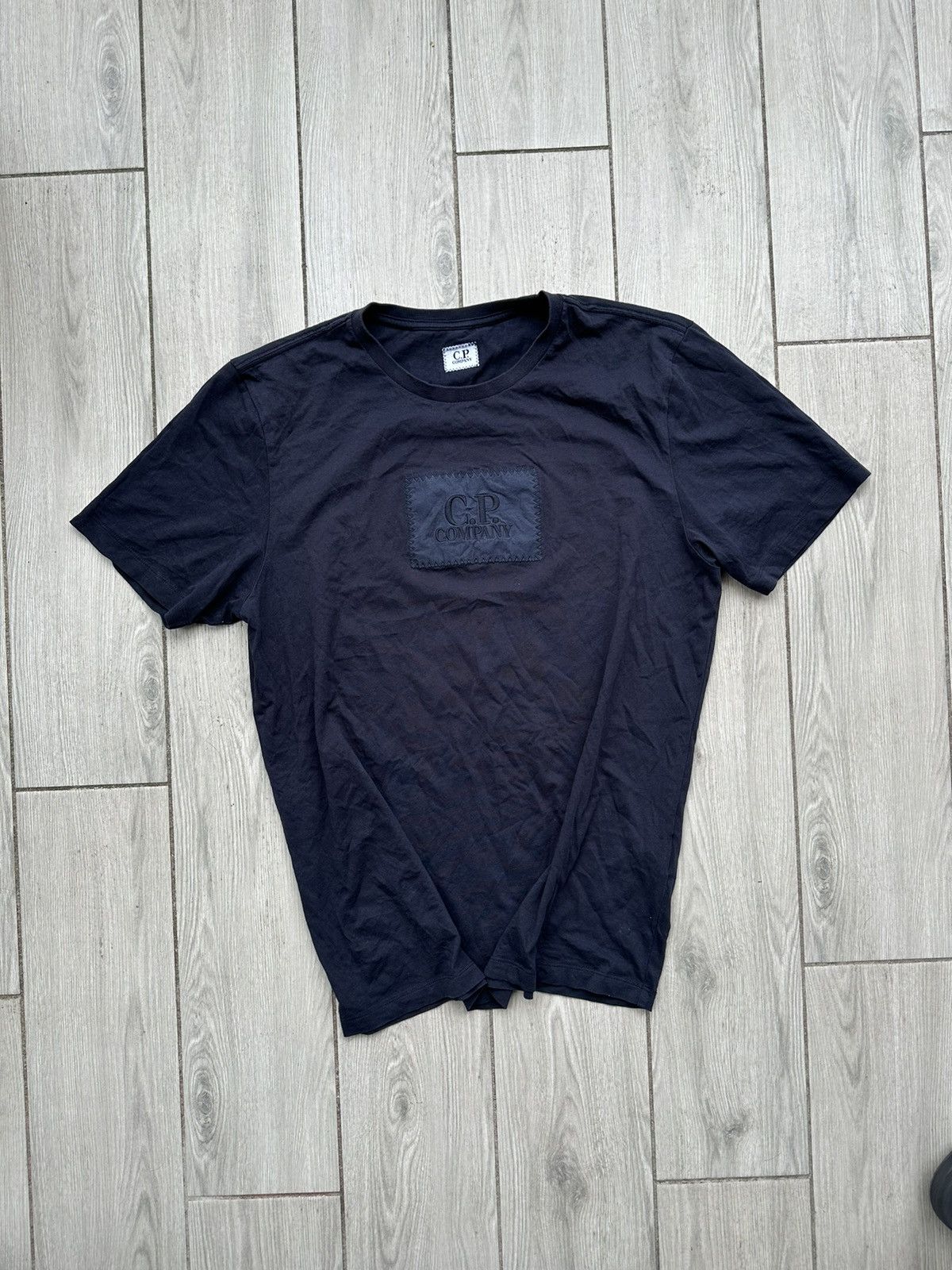 Vintage C.P. Company T-Shirt Big Logo Size US L / EU 52-54 / 3 - 1 Thumbnail