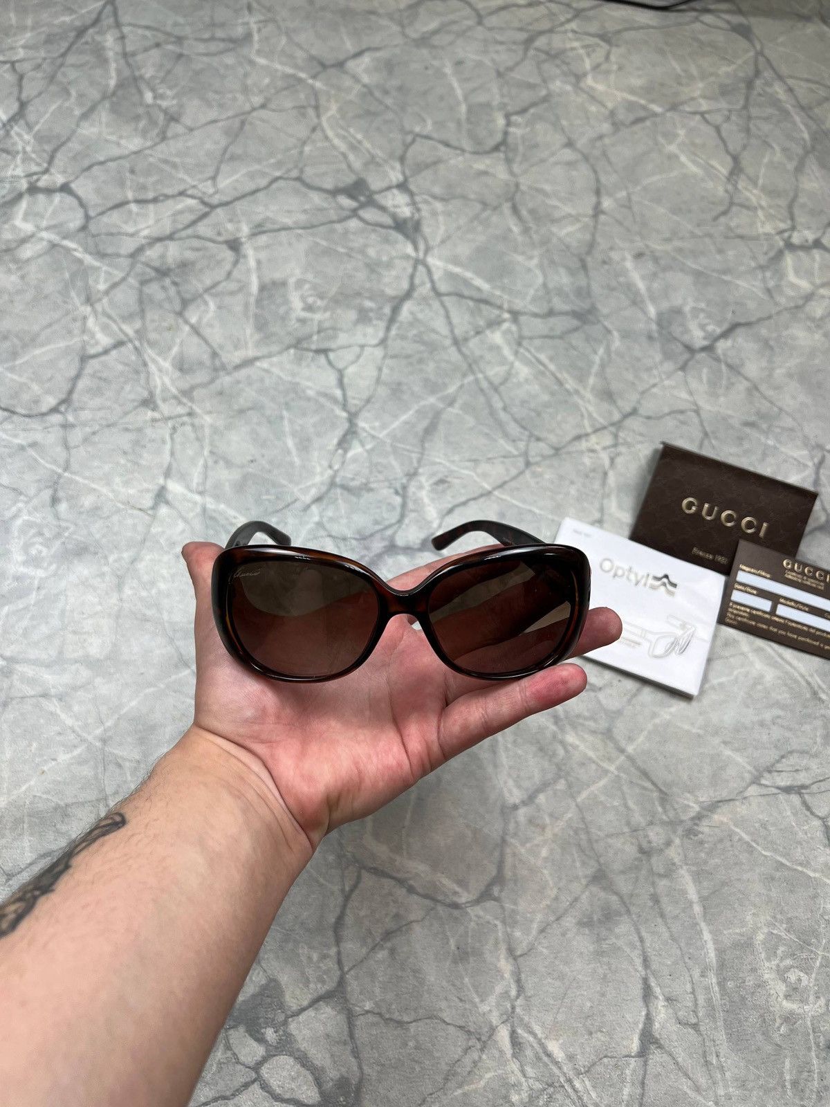 Gucci Gucci Sunglasses Luxury Y2k Avant Garde Size ONE SIZE - 4 Thumbnail