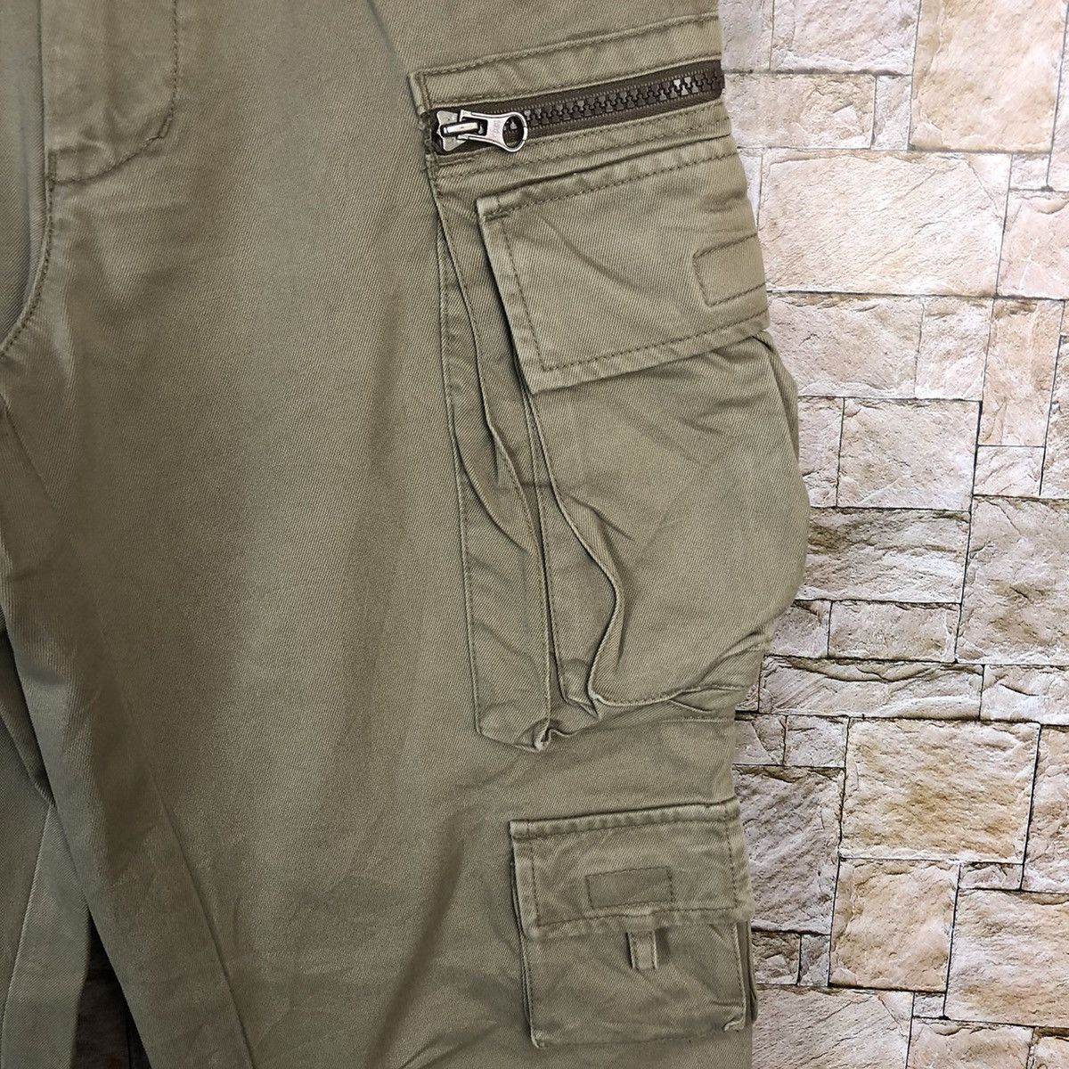 Japanese Brand DL Japan streetwear Brown Cargo Multipocket Pants #A457 Size US 29 - 11 Thumbnail