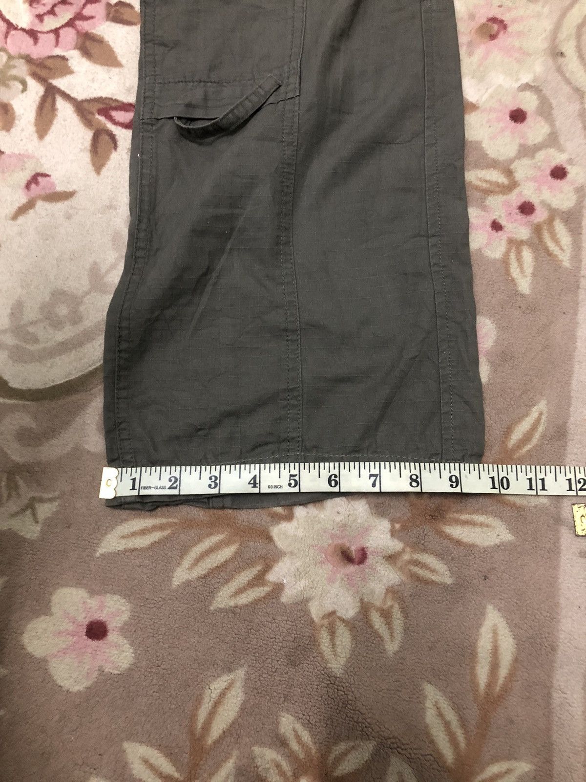 Japanese Brand Y2K Cargo Pants with Straps – Dark Grey Utility Streetwear Size US 31 - 19 Thumbnail