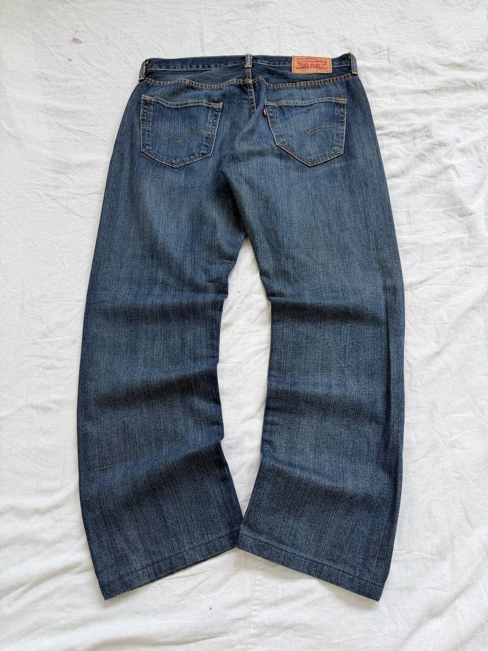 Hedi Slimane 2000s Dolce & Gabbana Double Waist Embroidered Denim