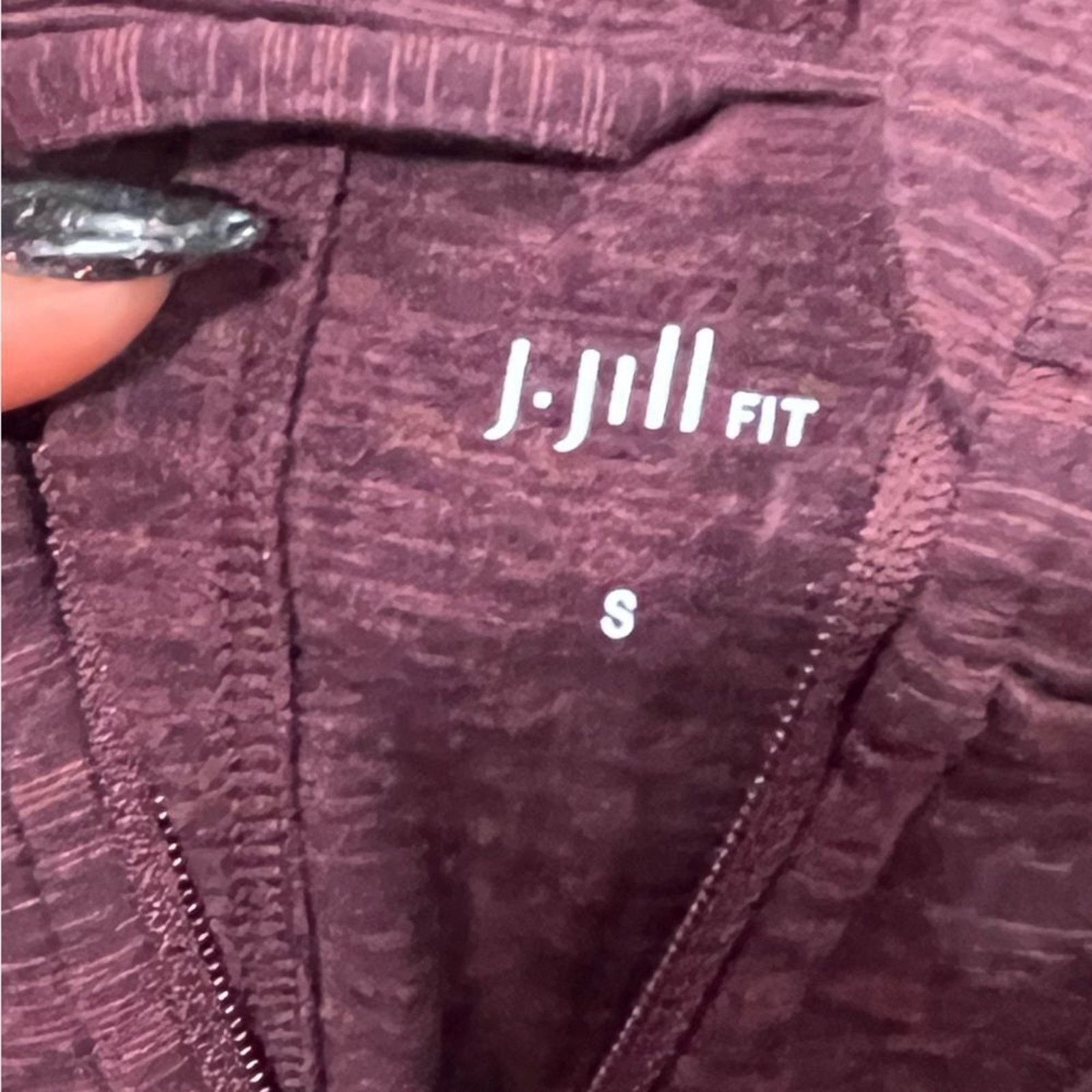 Vintage J. Jill Fit Performance Full Zip Hoodie Jacket Heather S Size S / US 4 / IT 40 - 10 Thumbnail