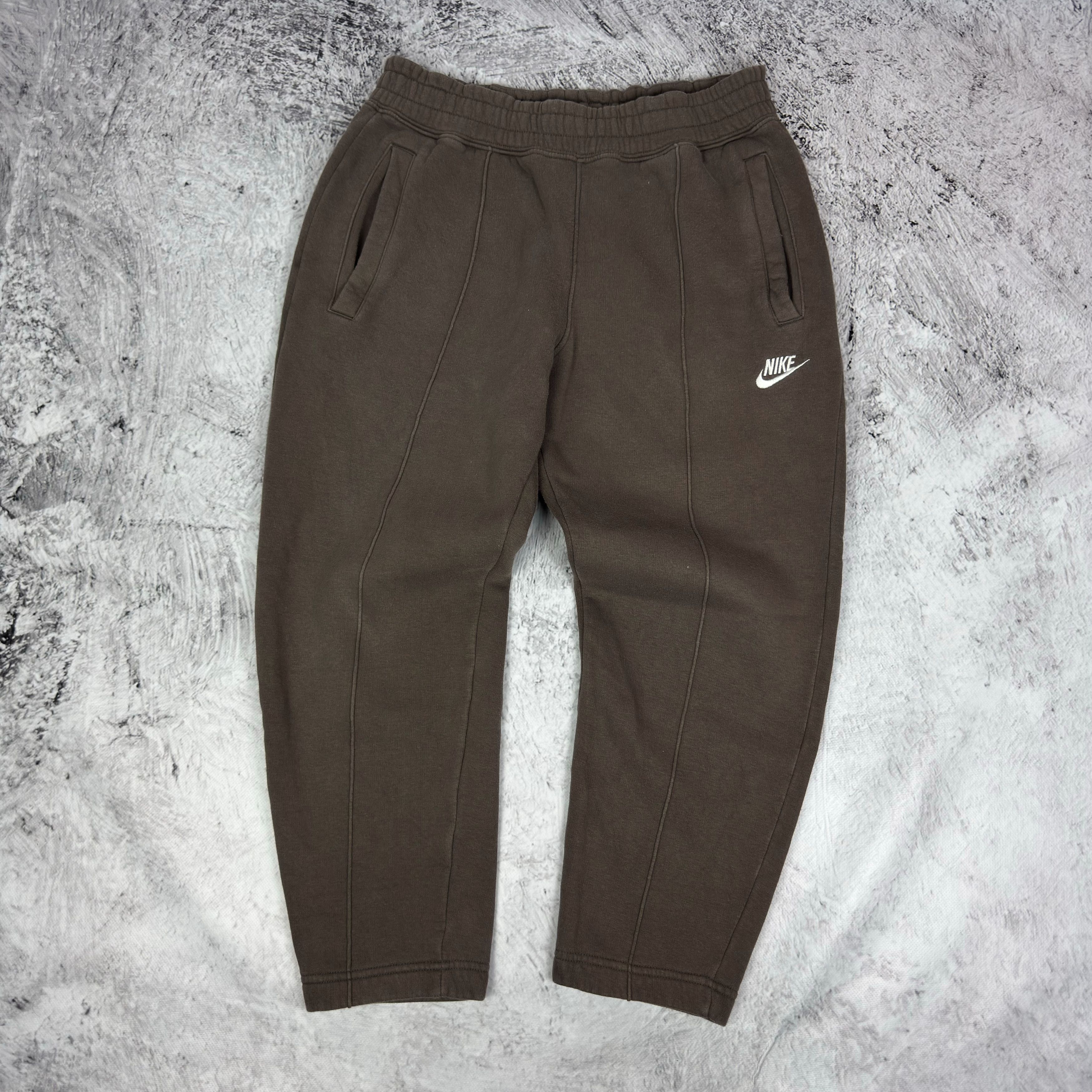 Nike Nike Sportswear Men Brown Ironstone Cotton Fleece Sweatpants Size US 30 / EU 46 - 1 Thumbnail