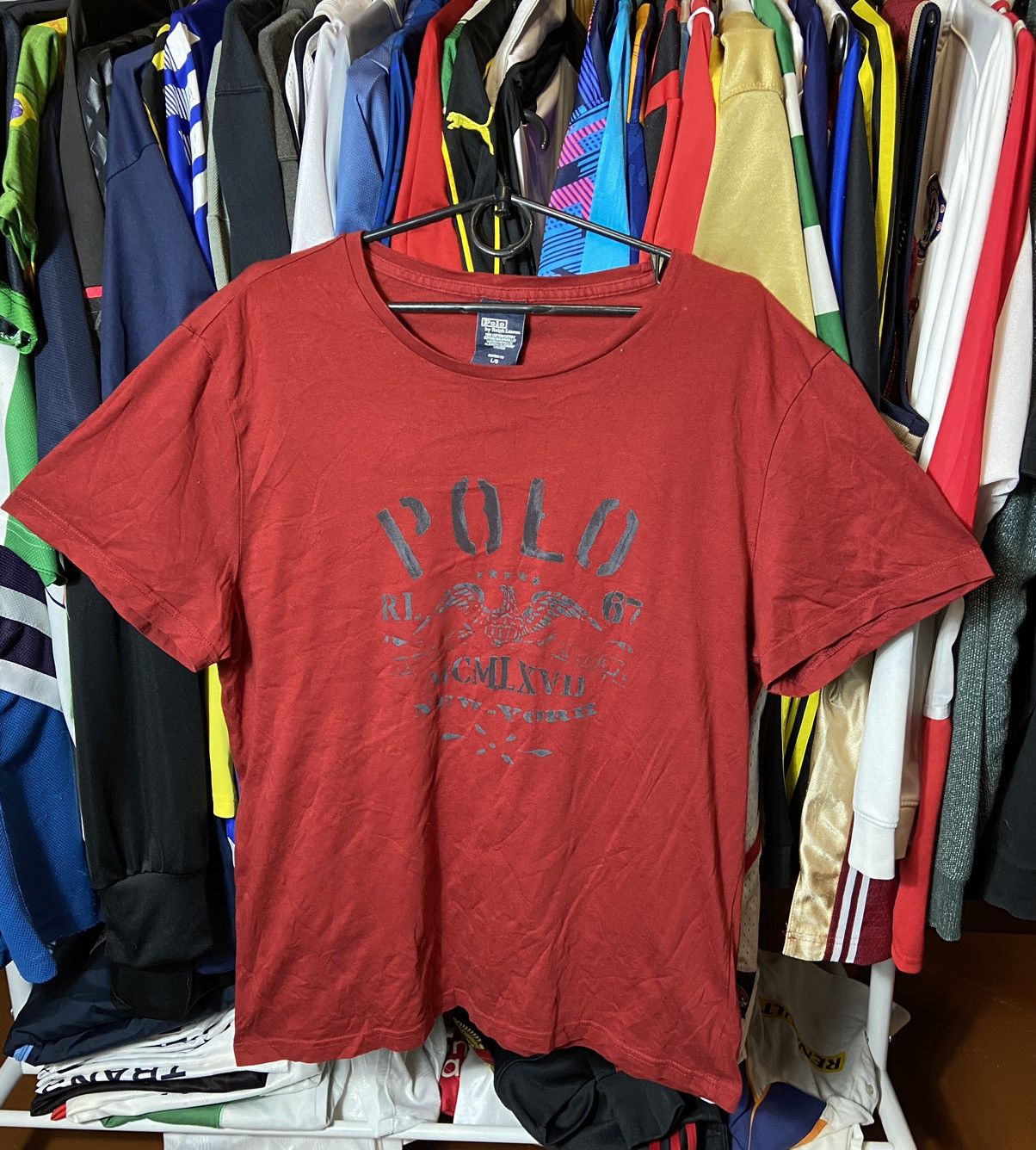 Ralph Lauren × Vintage RL 67 RALPH LAUREN POLO CHIEF KEEF STYLE COTTON T-SHIRT Size US L / EU 52-54 / 3 - 1 Thumbnail