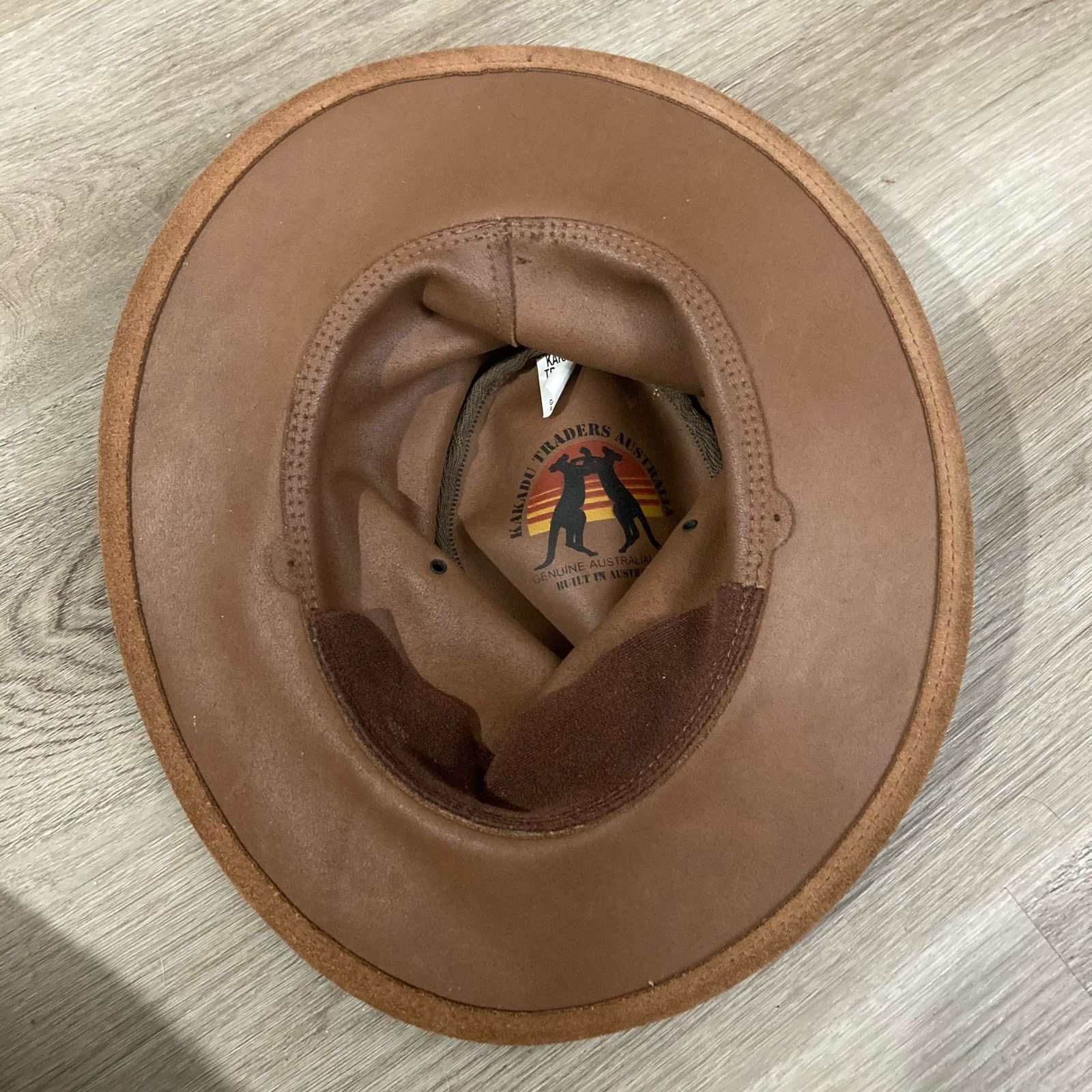 Other Kakadu Traders Unisex Brown Suede Leather Western Hat S Size ONE SIZE - 5 Thumbnail