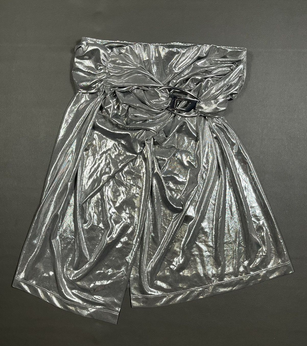 Diesel Diesel Draped Midi Skirt With Foil Coating Size 30" / US 8 / IT 44 - 3 Thumbnail