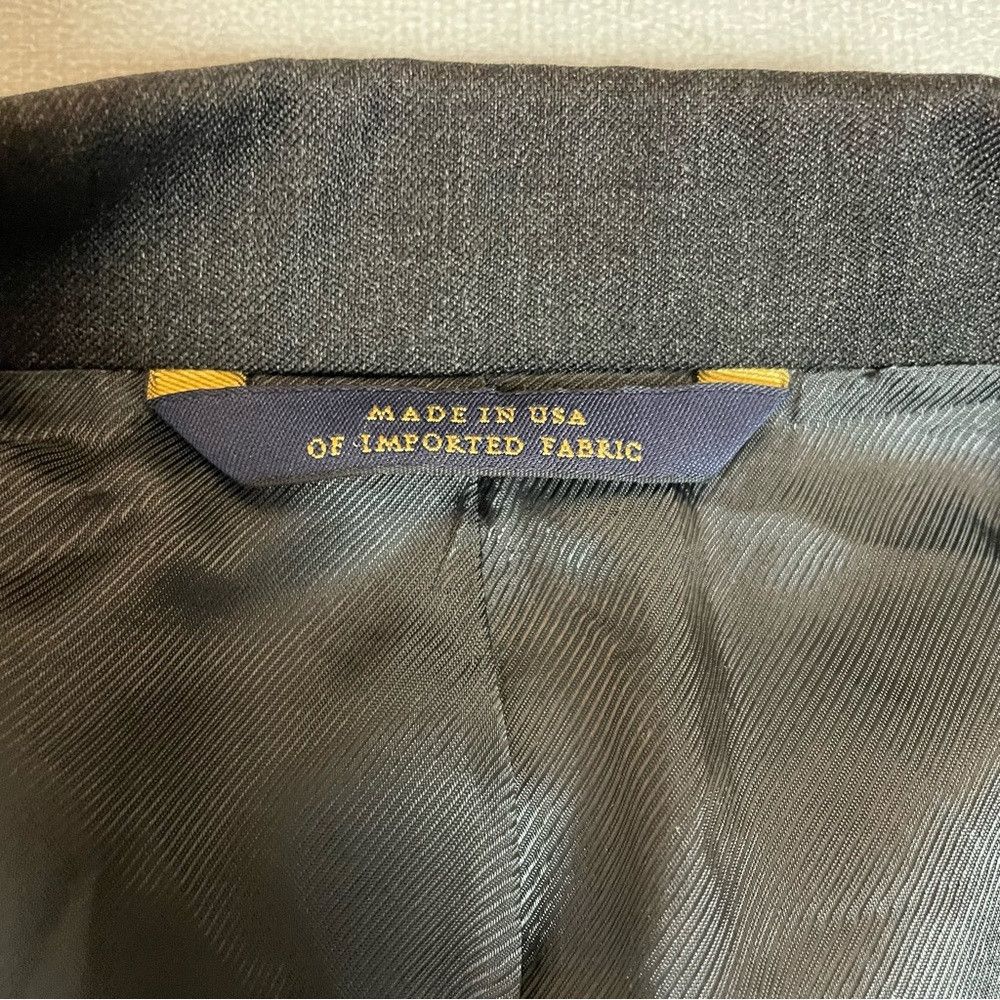 Brooks Brothers Brooks Brothers Wool Dark Grey Suit Jacket Size 42R Size 42R - 4 Thumbnail