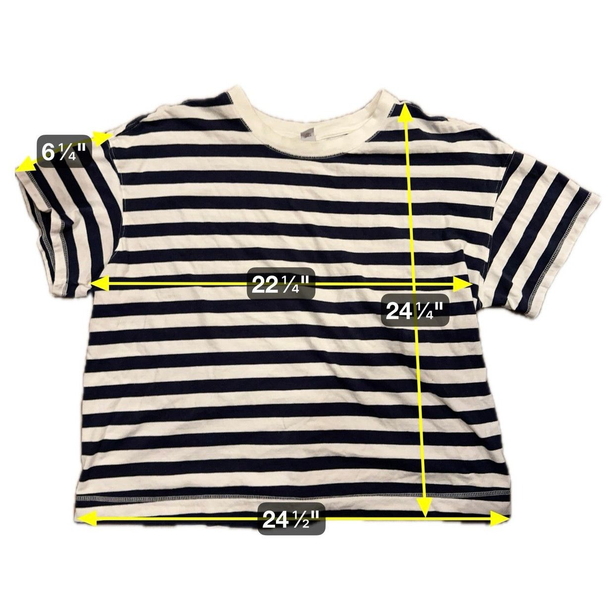 Old Navy Old Navy Striped Tee Shirt Women's Size XXL Size XXL / US 16-18 / IT 52-54 - 5 Thumbnail