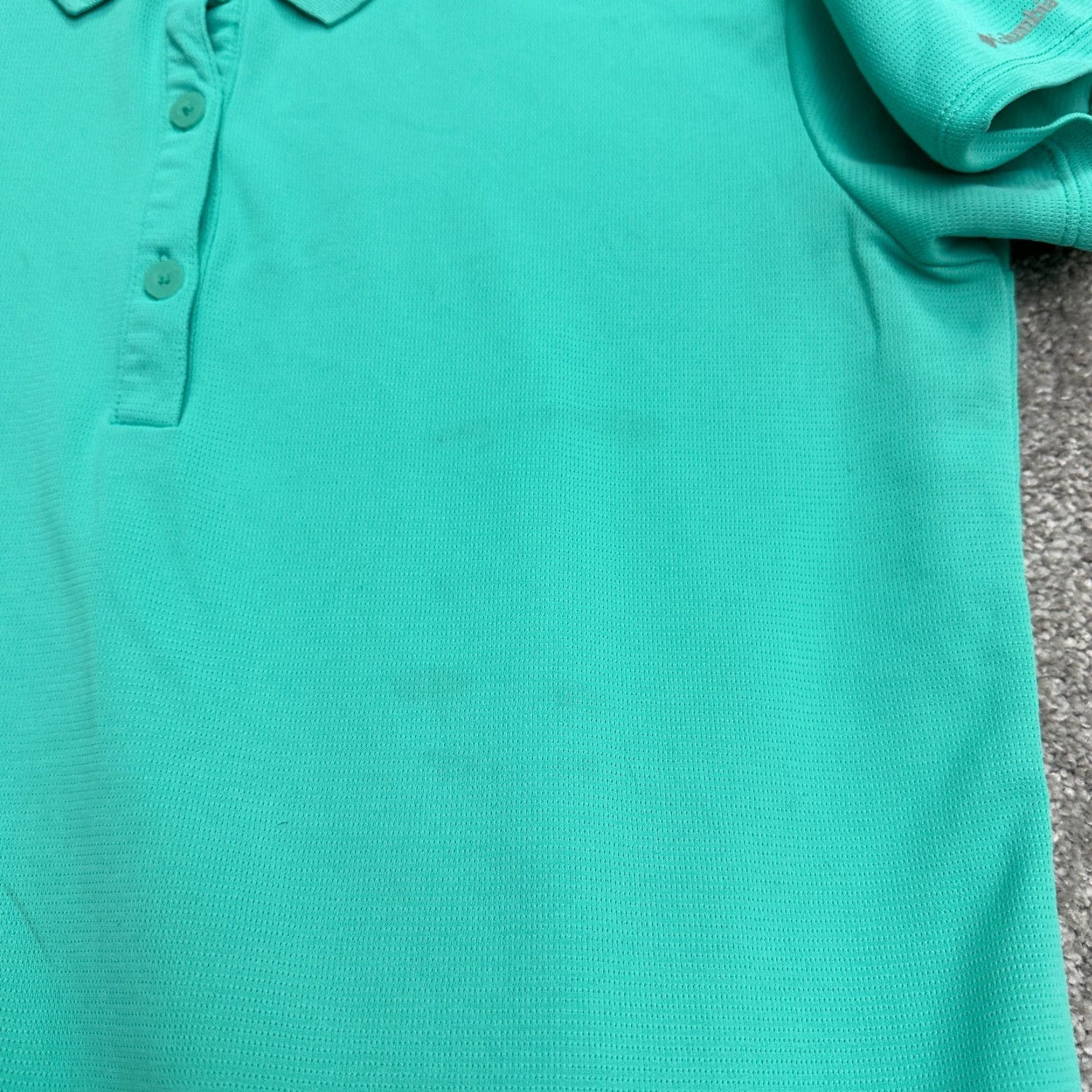 Vintage Columbia Shirt Womens Medium Green Polo Collared Short Sleeve Size M / US 6-8 / IT 42-44 - 6 Thumbnail