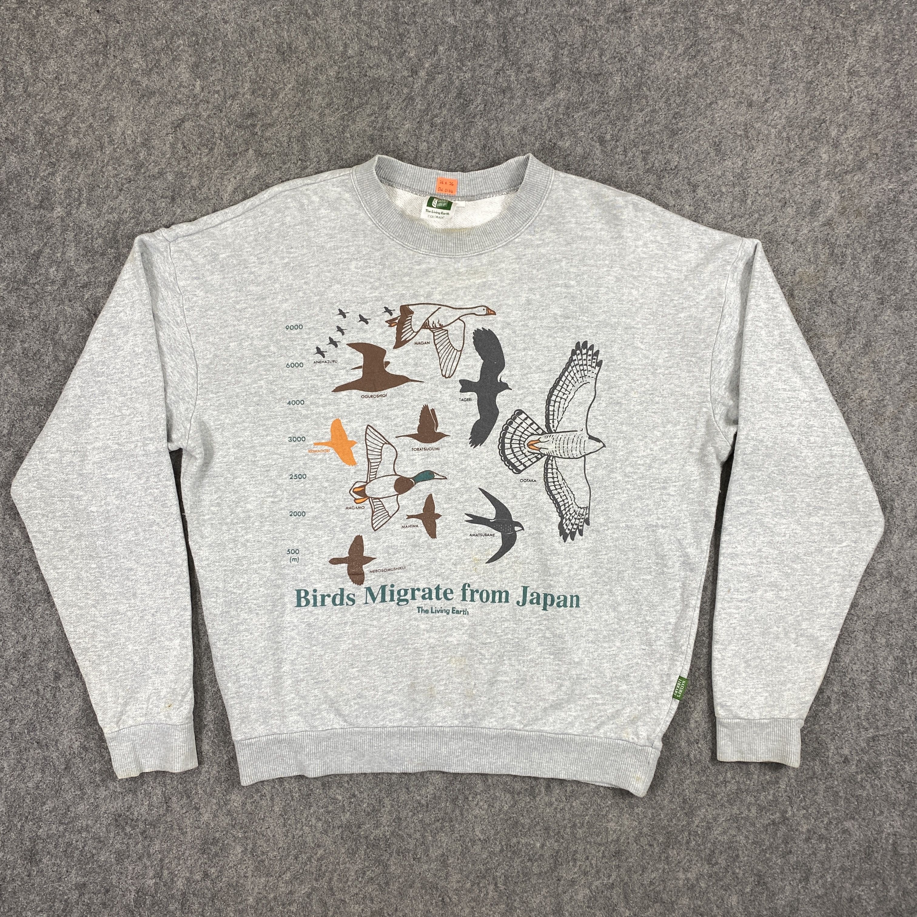 Japanese Brand Vintage The Living Earth Sweatshirt Dirty - SW0134 Size US L / EU 52-54 / 3 - 1 Thumbnail
