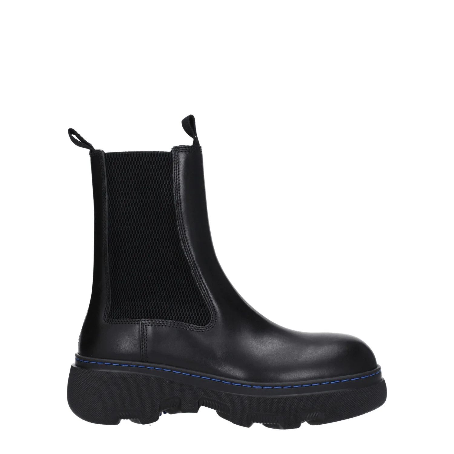 Burberry ob1o1e1024 Leather Ankle Boots in Black Size US 8 / IT 38 - 1 Thumbnail