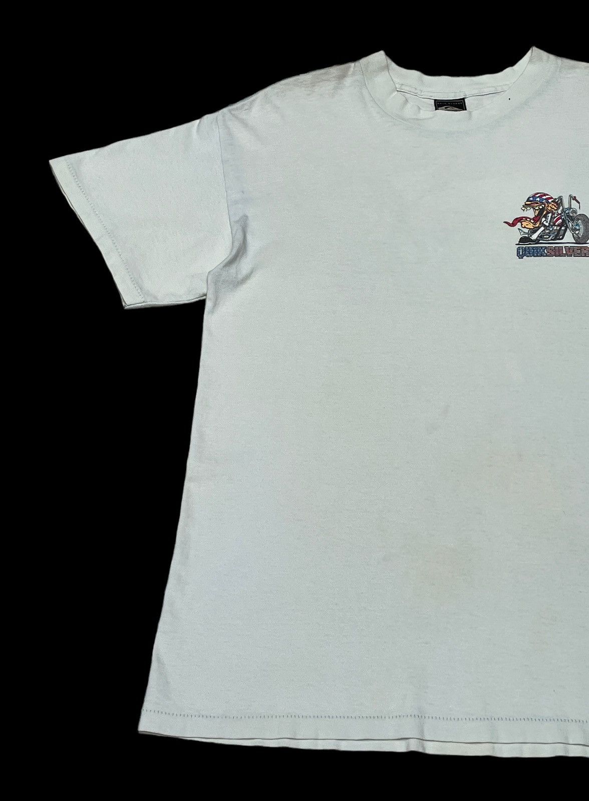 Quiksilver × Vintage Vintage Brand Quicksilver Made In Usa T-Shirt 1990s Size US M / EU 48-50 / 2 - 5 Thumbnail