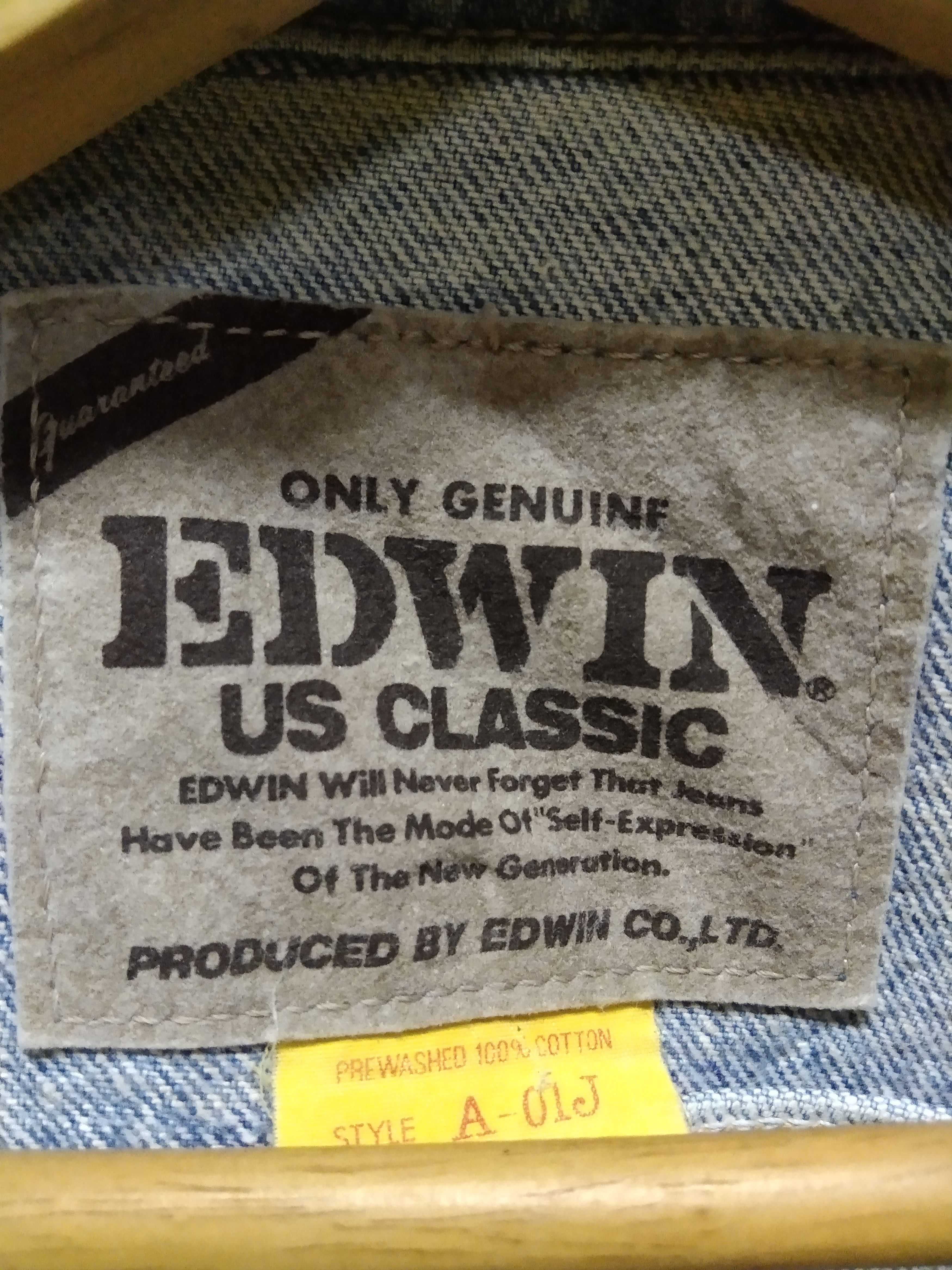 Edwin × Vintage Vintage Edwin Trucker Denim Jacket Size US L / EU 52-54 / 3 - 9 Thumbnail