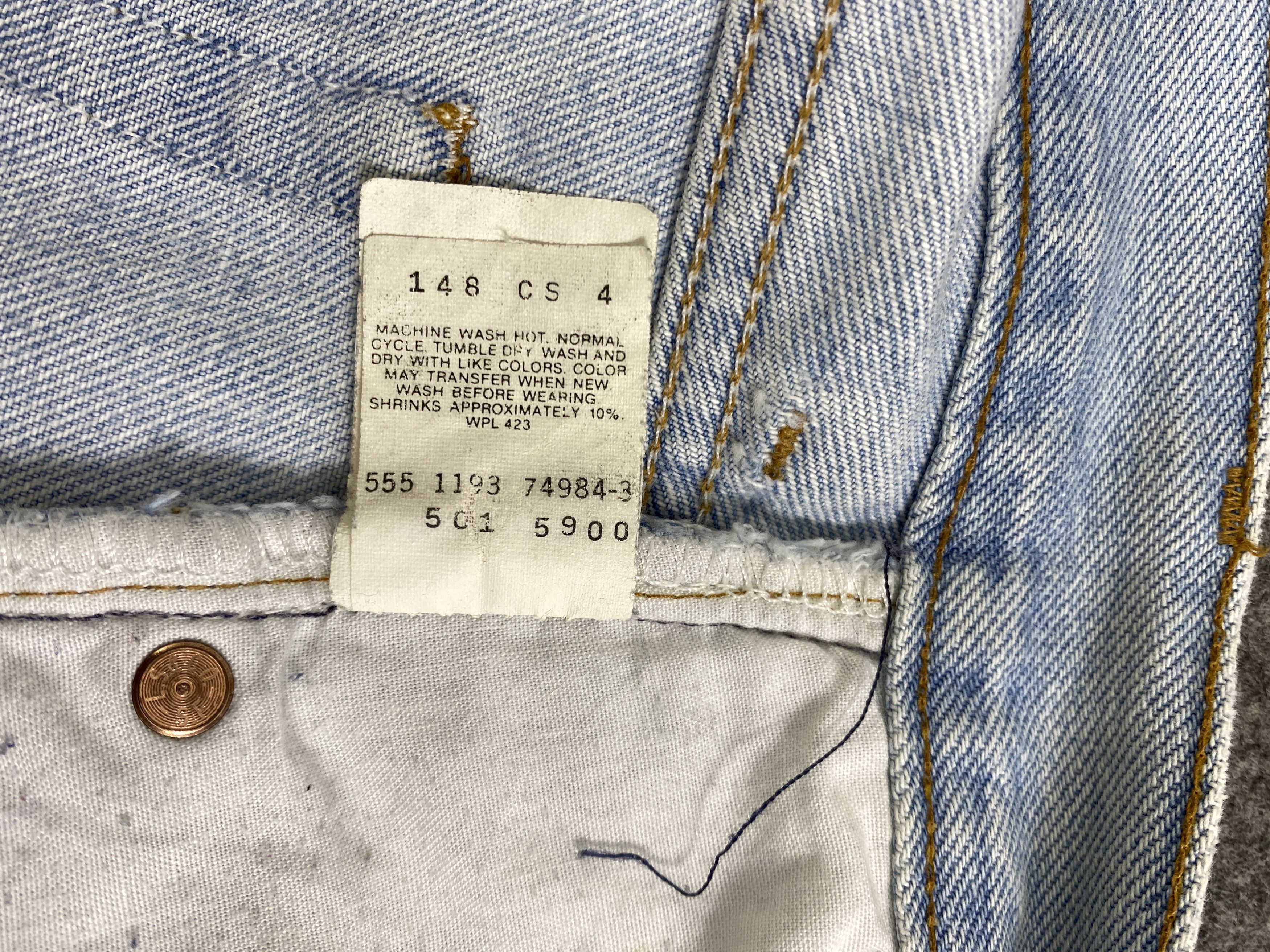Levi's Light Blue Wash Vintage Levis 501 USA Jeans 31x29 - JN3174 Size US 31 - 11 Thumbnail