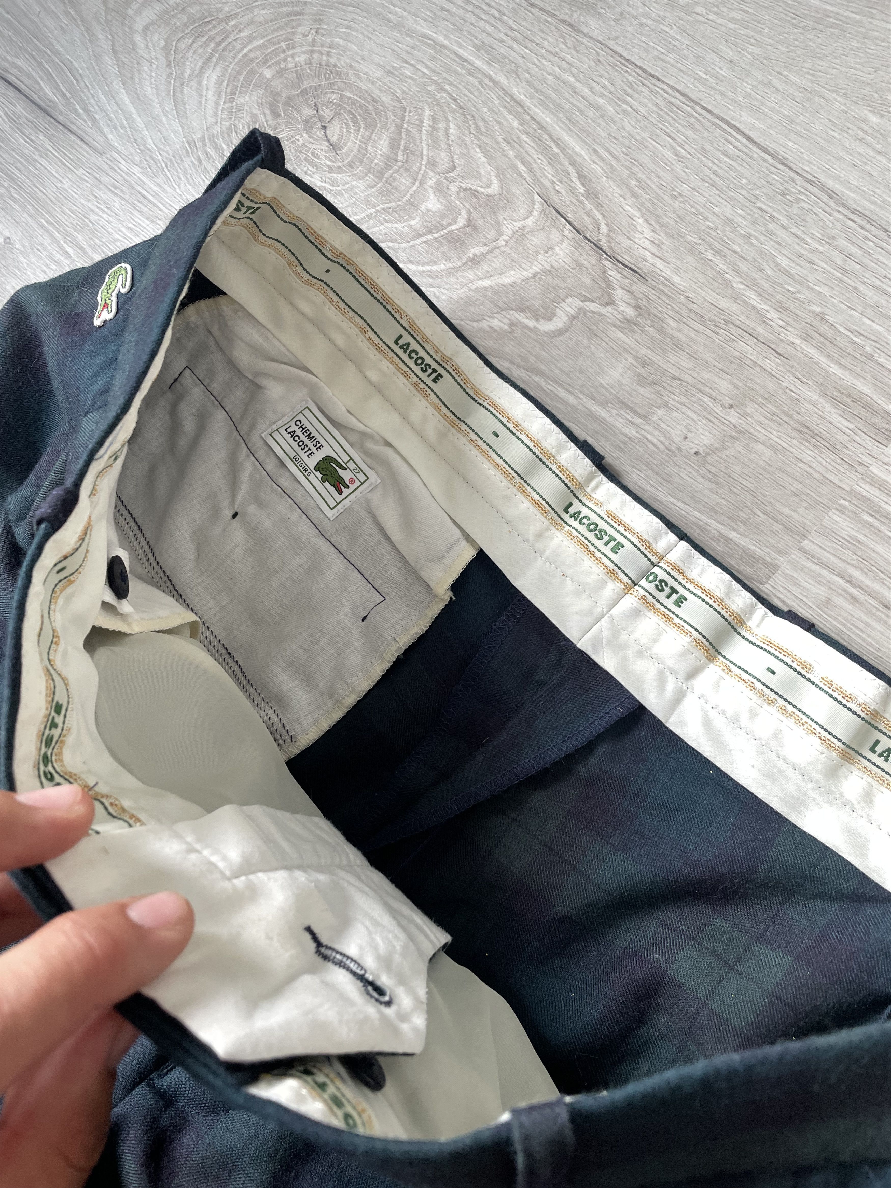 Lacoste × Vintage MENS CASUAL RARE CLASSIC PANTS LACOSTE Size US 36 / EU 52 - 8 Thumbnail