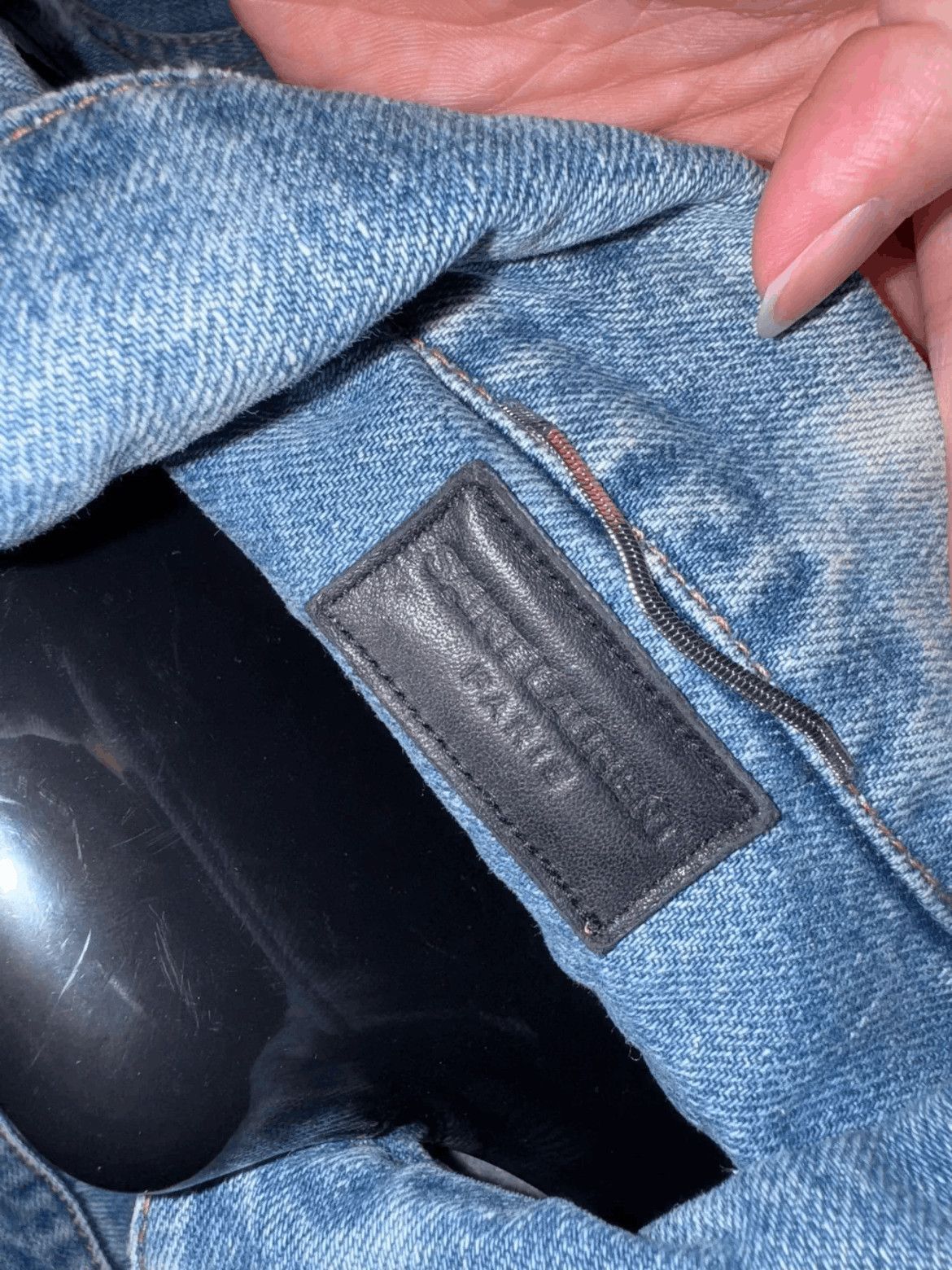 Saint Laurent Paris Saint Laurent Paris 17SS Slogan Patch Denim Jacket-2508 Size US M / EU 48-50 / 2 - 6 Thumbnail