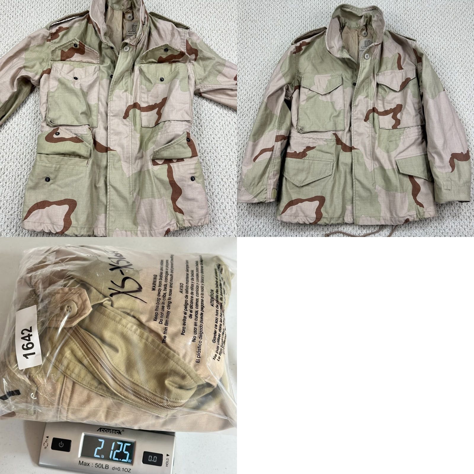 Vintage VINTAGE Isratex M65 Jacket Mens XS X-Short Desert Camo Cold Weather Field Coat 90s Size US XS / EU 42 / 0 - 11 Thumbnail