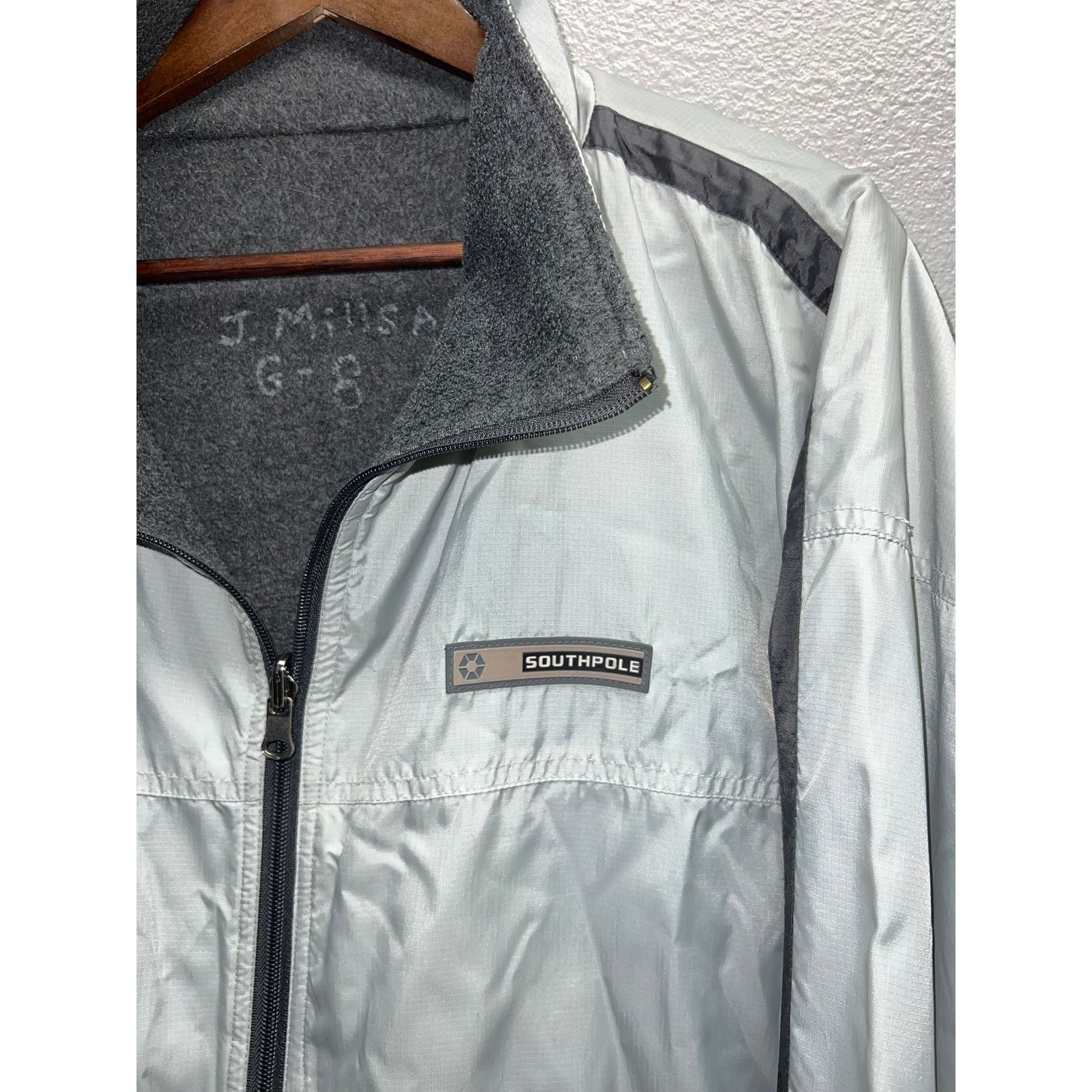 Vintage Southpole Reversible Jacket Gray Fleece Full Zip Y2K 2XL Size US XXL / EU 58 / 5 - 3 Thumbnail