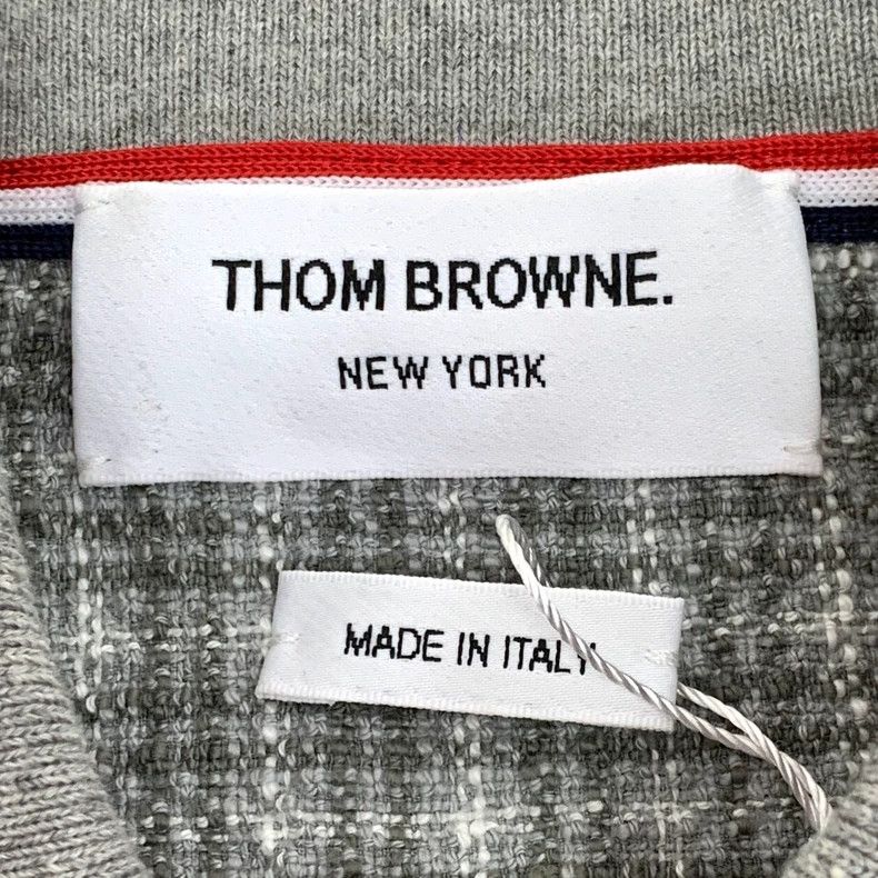 Thom Browne Thom Browne Gray cotton turned-down single row knitted sho Size XS / US 0-2 / IT 36-38 - 6 Thumbnail