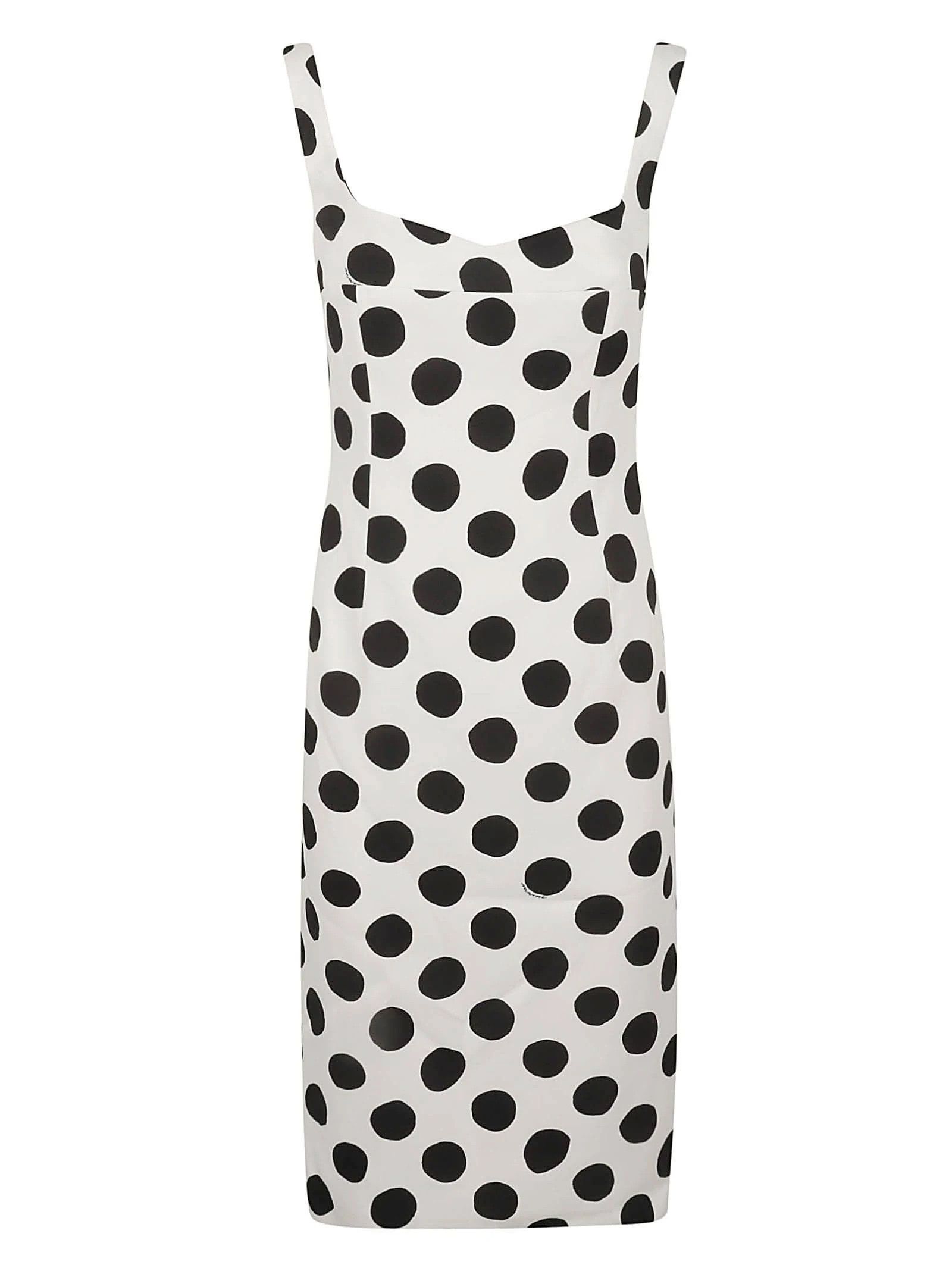 o1w1db10824 Midi Dress in Black/White