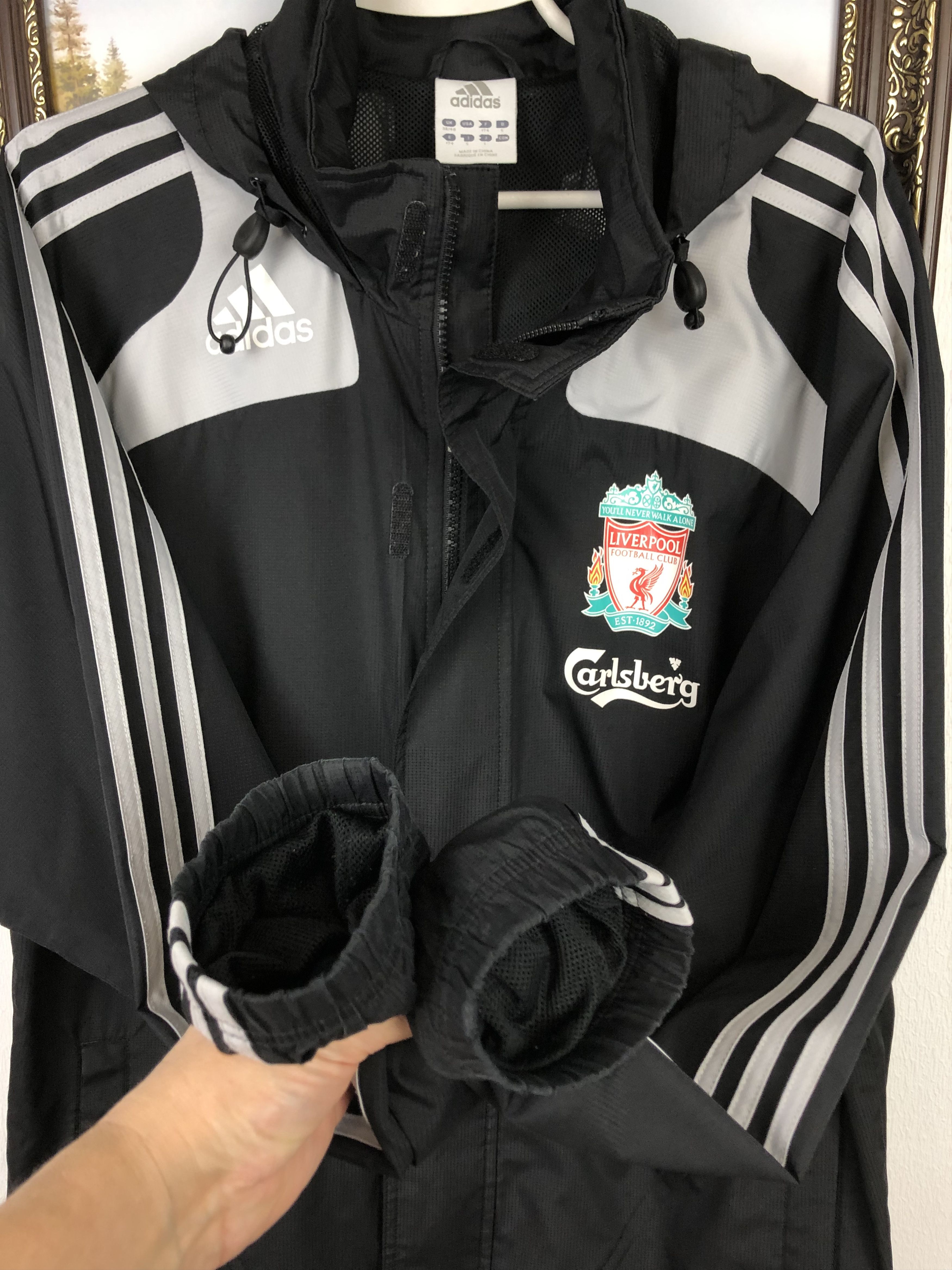 Adidas Vintage Liverpool Football Jacket Soccer Windbreaker Track Size US M / EU 48-50 / 2 - 3 Thumbnail