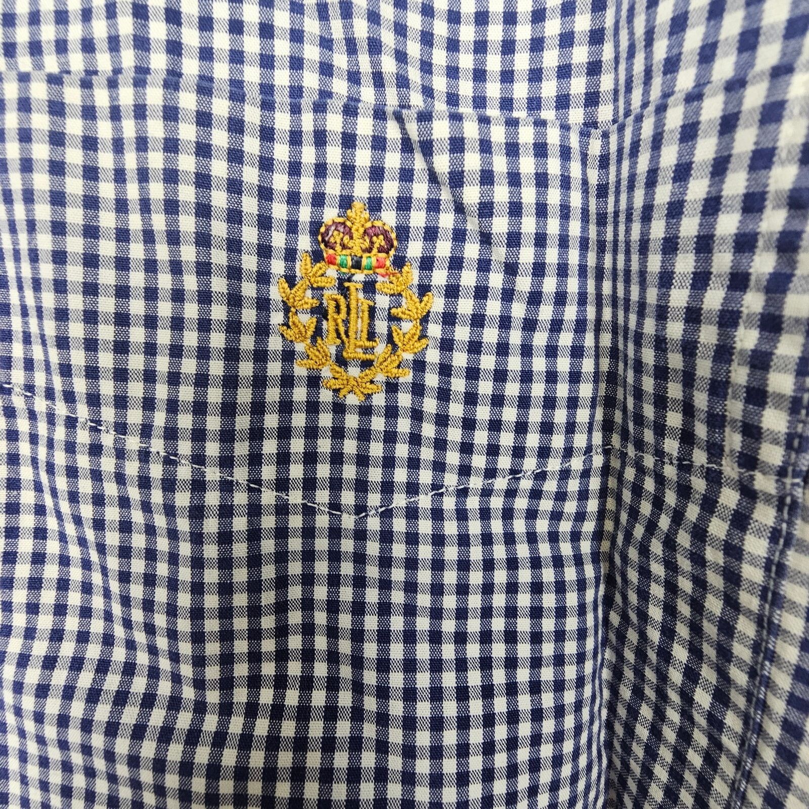 Lauren Ralph Lauren Lauren Ralph Lauren Mens Gingham Shirt XL Embroidered Crest Size US XL / EU 56 / 4 - 5 Thumbnail