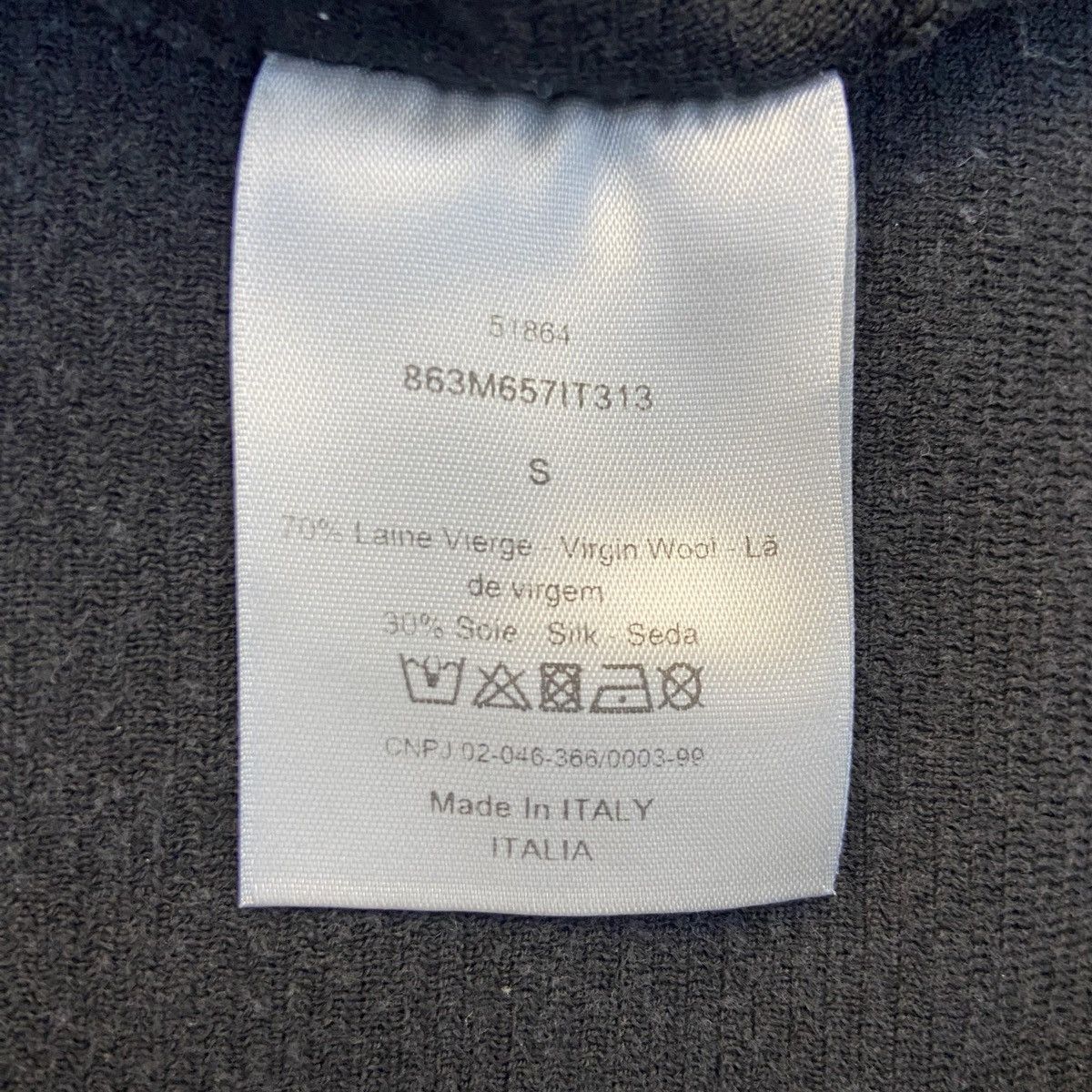 Dior Dior Black Logo Printed Wool Crew Neck Sweatshirt K26WX Size US S / EU 44-46 / 1 - 7 Thumbnail