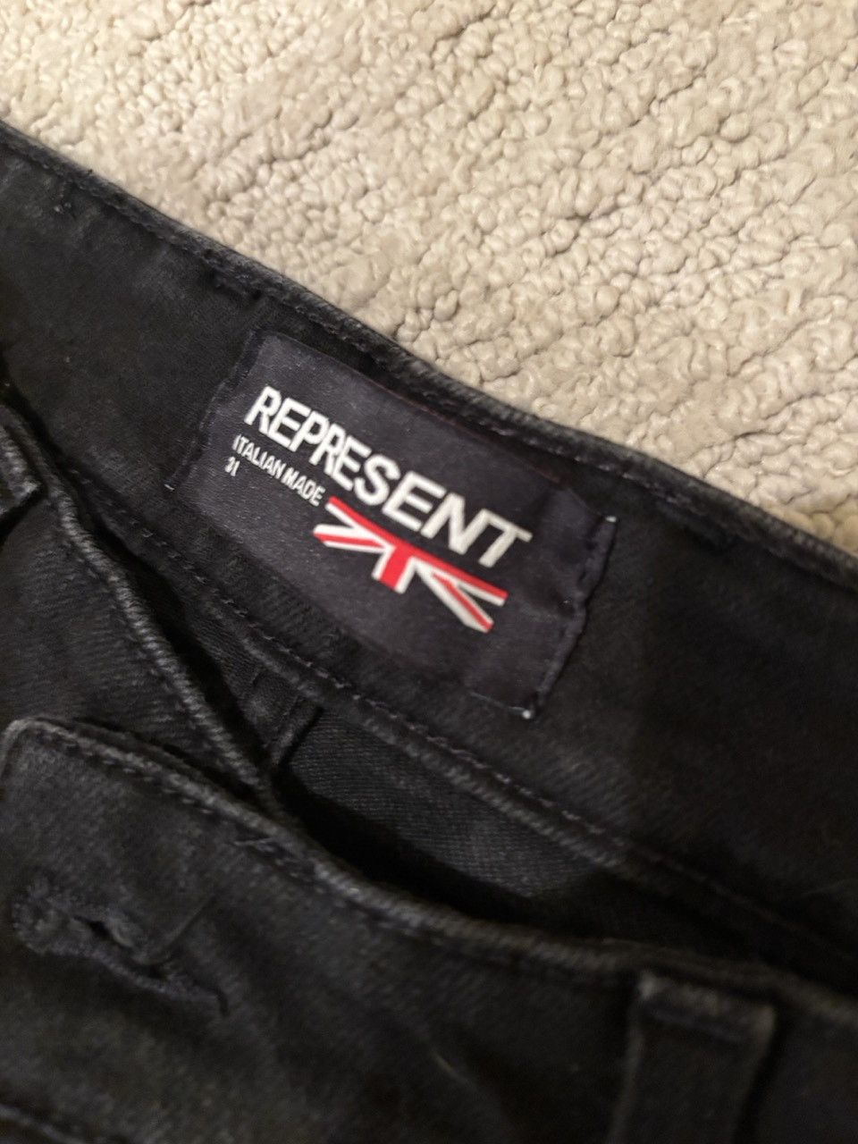 Represent Clo. Represent Shorts - Black - 31 Size US 31 - 2 Thumbnail