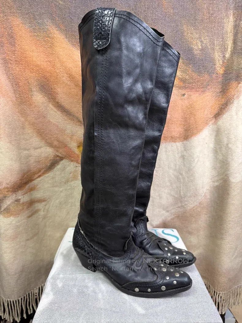 Junya Watanabe Junya Watanabe size L Studded Ultra-high Ankle Boots Size US 7 / EU 40 - 3 Thumbnail