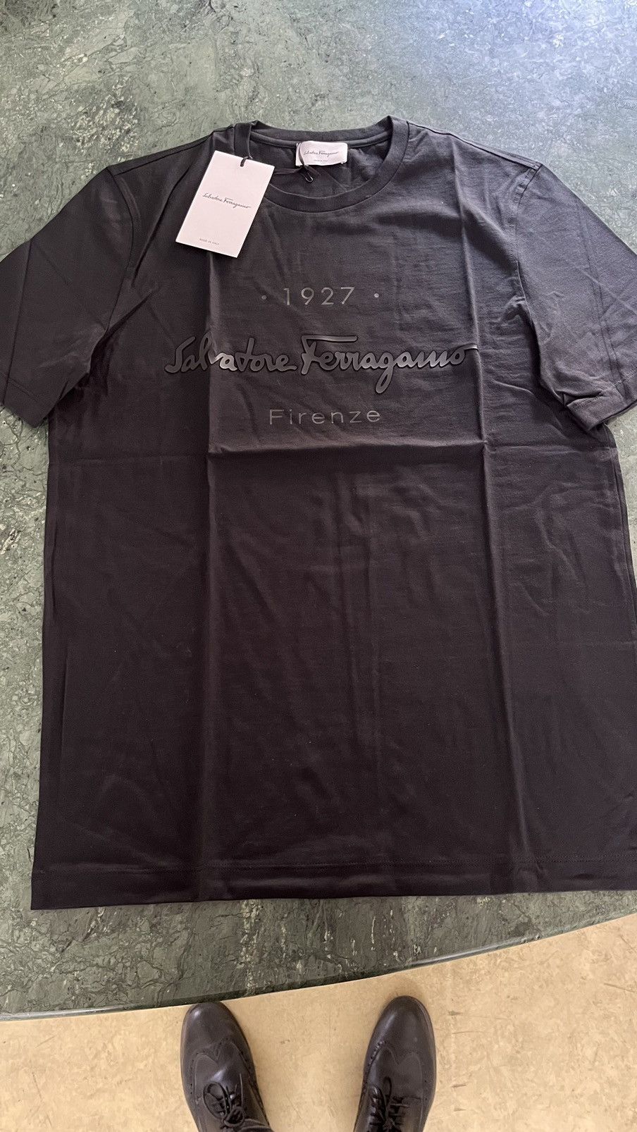 Salvatore Ferragamo logo tshirt new with tags