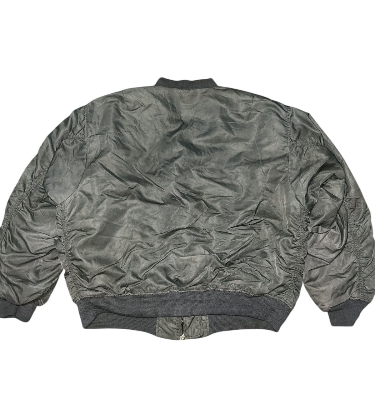 Converse VINTAGE Converse All Star MA-1 Bomber Jacket Flight Jacket Size US XL / EU 56 / 4 - 2 Thumbnail