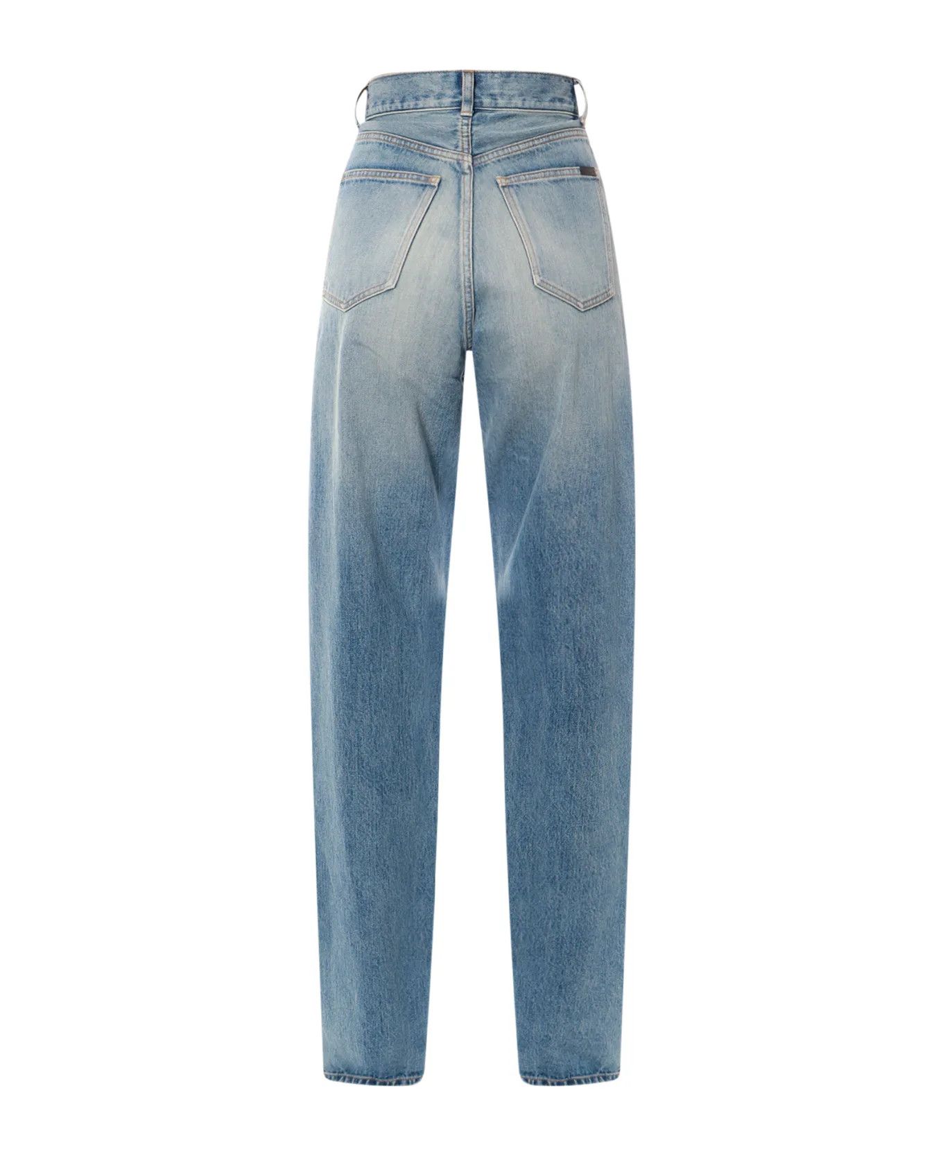 Saint Laurent Paris o1y0126 Denim Pant in Blue Size 29" - 2 Thumbnail