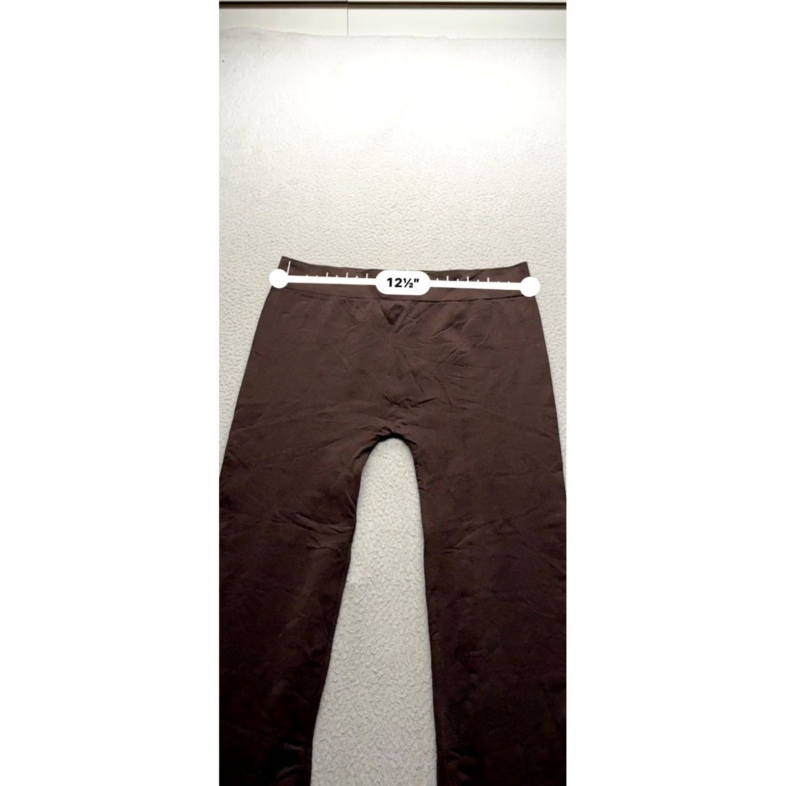 Vintage Say What? Leggings Brown Nylon Spandex 28.5" Inseam S Womens Size 28" / US 6 / IT 42 - 6 Thumbnail
