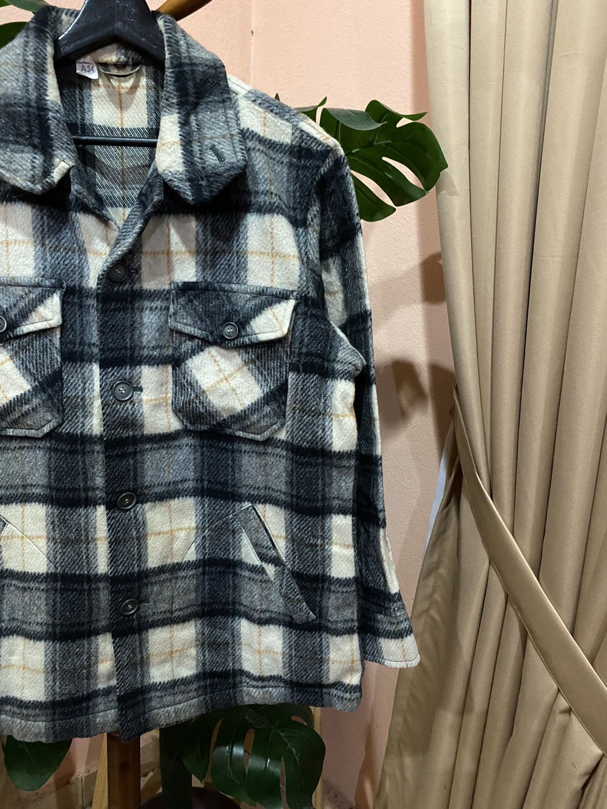 Vintage Vintage A34 Plaid Wool Shirt Jacket - Heavyweight Workwear Size US S / EU 44-46 / 1 - 5 Thumbnail
