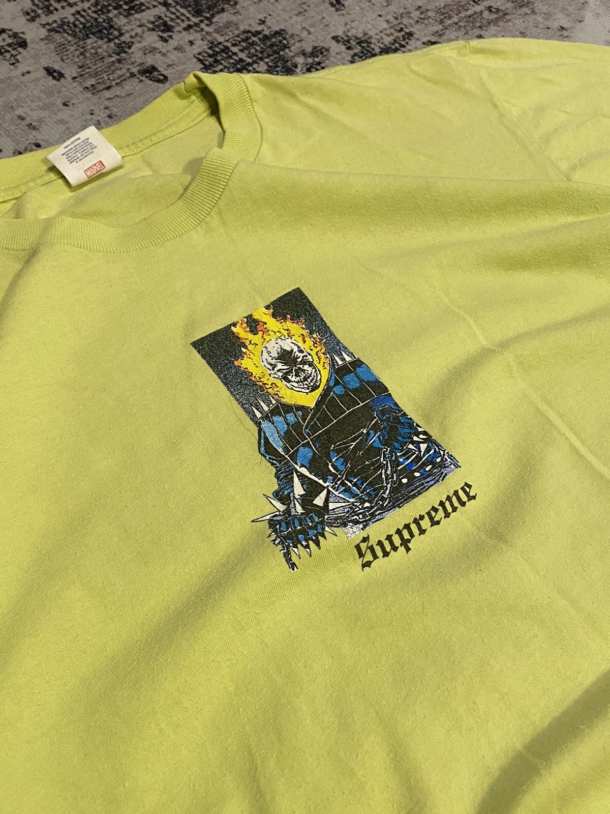Supreme supreme x marvel ghost rider green t-shirt Size US M / EU 48-50 / 2 - 3 Thumbnail
